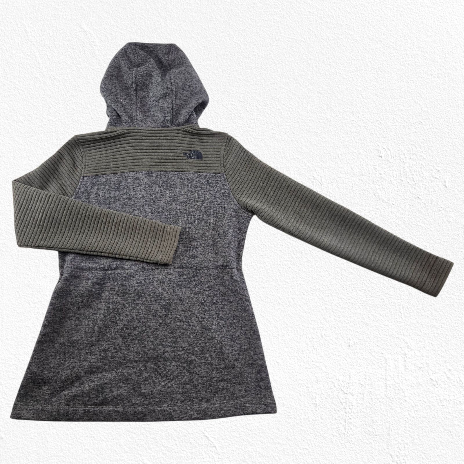 The North Face North Face Olive Green Gray Fleece Hoodie Coat Size Medium Size M / US 6-8 / IT 42-44 - 8 Thumbnail