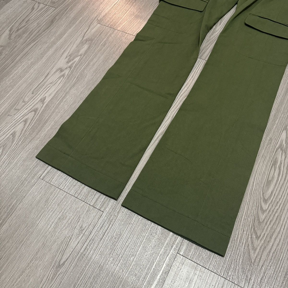 Japanese Brand Ozone Community Olive Green Cargo Pants Size 24" / US 00 / IT 34 - 3 Thumbnail
