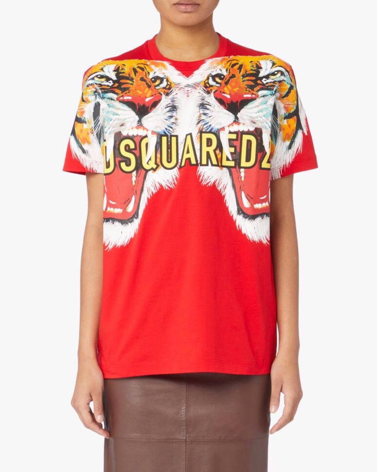 Dsquared2 DSQUARED2 Tiger Printed Unisex Jersey T-Shirt size L Size US L / EU 52-54 / 3 - 4 Thumbnail