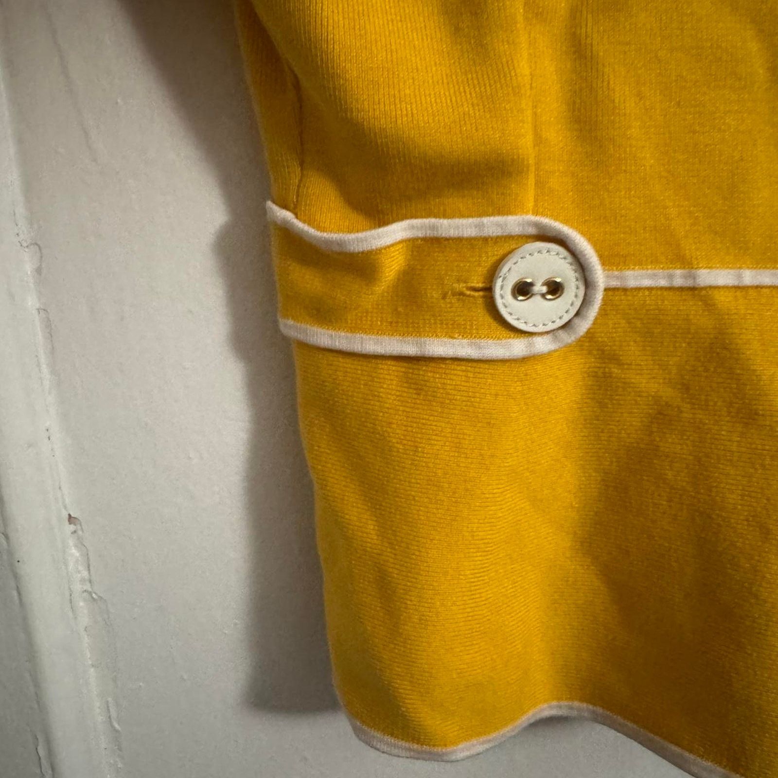 Jones New York Jones New York Yellow Piped Soft Blazer Dark Academia Preppy Size S / US 4 / IT 40 - 6 Thumbnail