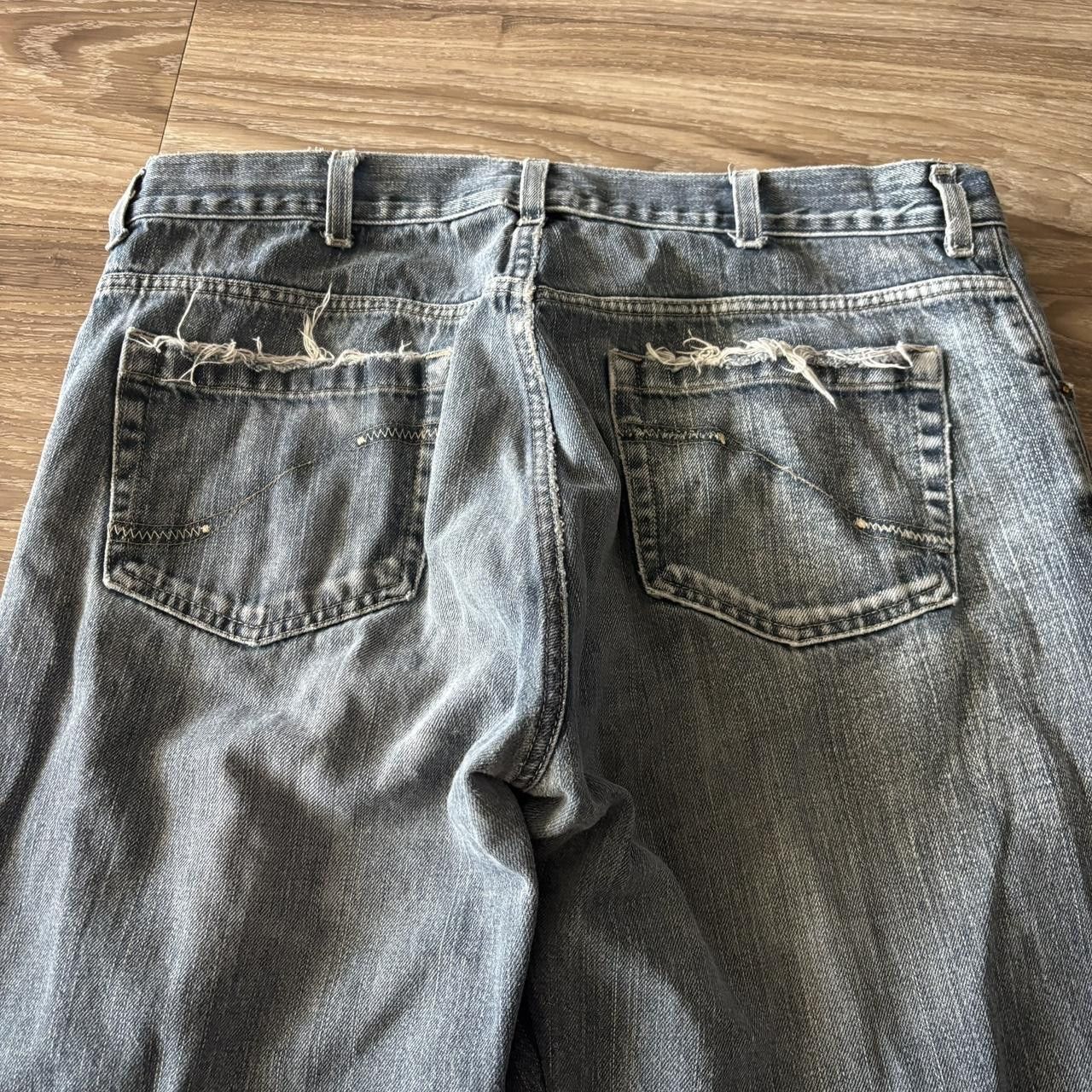 Vintage Crazy Vintage Y2K/2000s Grunge Dark Wash Skater Denim Jeans! 38x30 Size US 38 / EU 54 - 7 Thumbnail