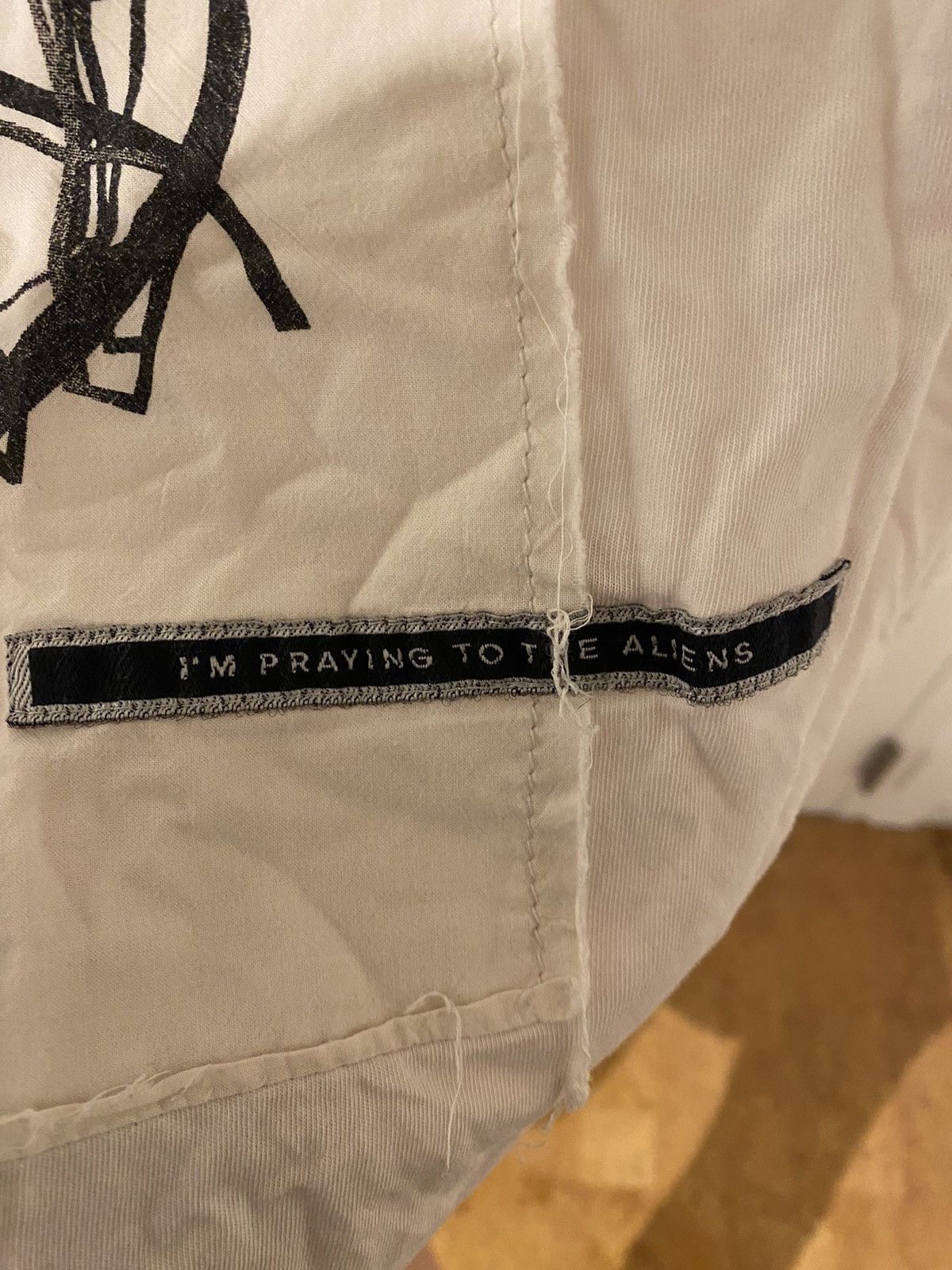 Rick Owens Drkshdw Rick Owens DRKSHDW Praying To The Aliens Shirt Size US L / EU 52-54 / 3 - 3 Thumbnail
