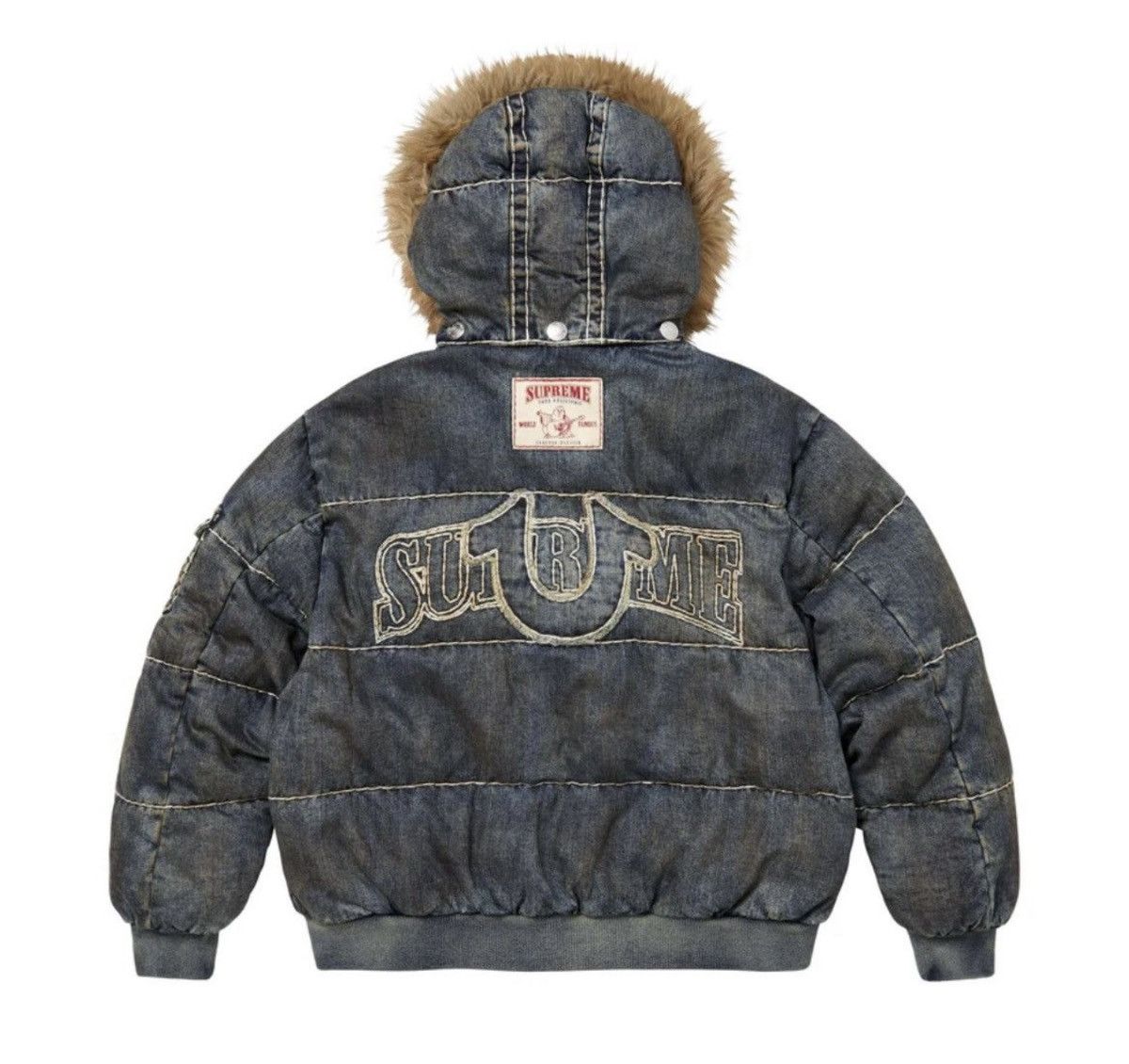 Supreme Supreme true religion distressed puffer Size US L / EU 52-54 / 3 - 3 Thumbnail