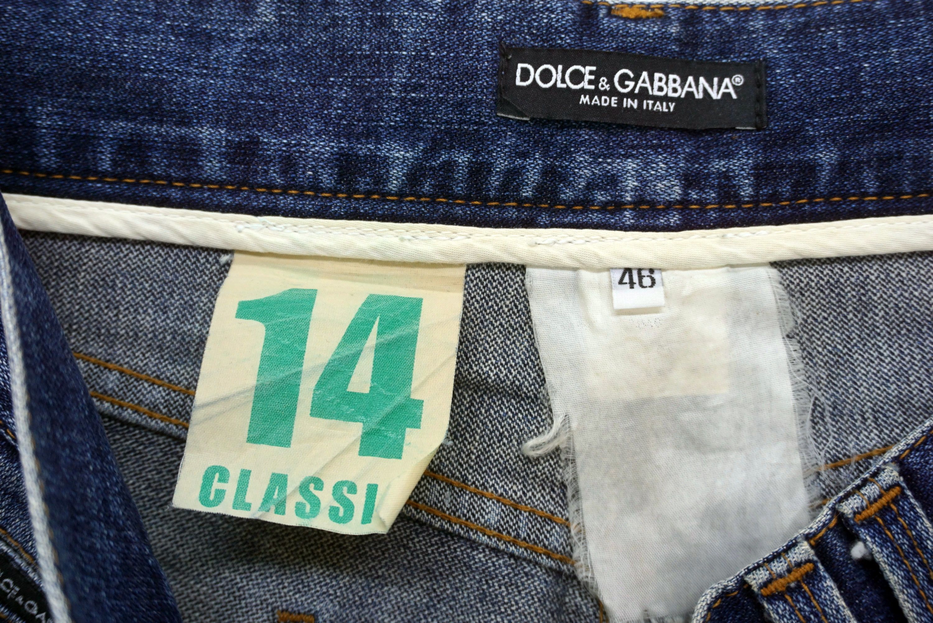 Dolce & Gabbana D&G Jeans Size W34xL29 14 Classic Ankle Denim Made in Italy Size US 30 / EU 46 - 10 Thumbnail