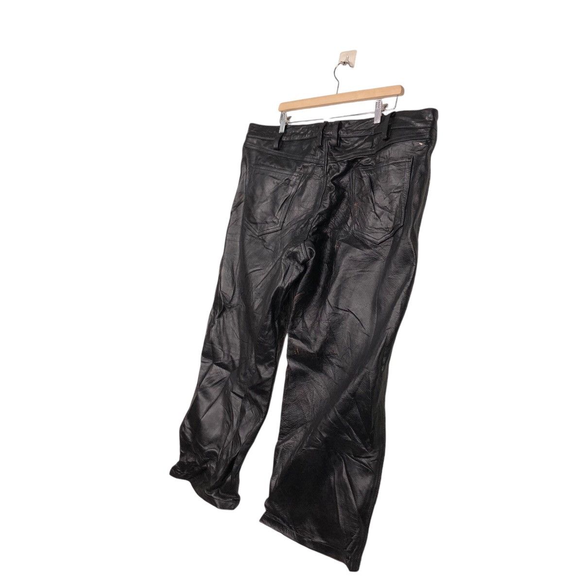 Genuine Leather 📌Vintage Short Leather Pants Horn Works Size US 44 / EU 60 - 12 Thumbnail