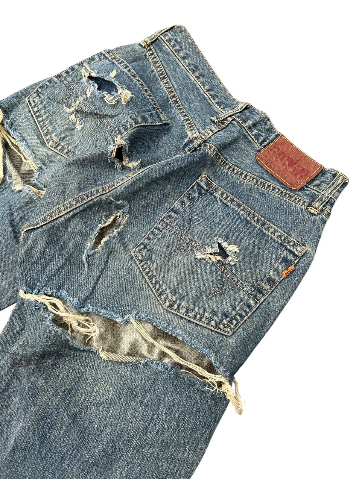 Japanese Brand × Kapital × Vintage Rusty Edwin Selvedge Distressed Denim Jeans Size US 27 - 9 Thumbnail