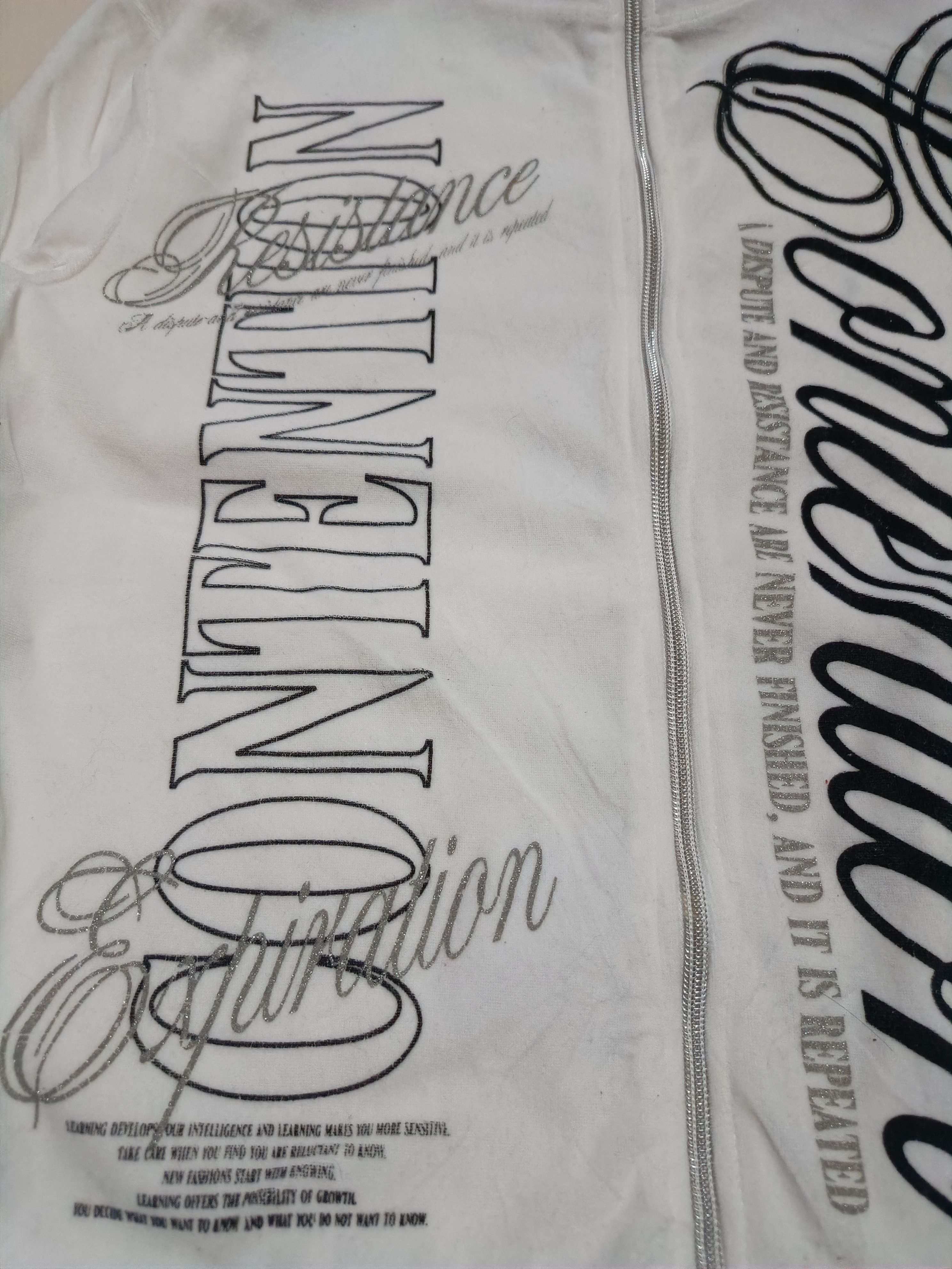 Japanese Brand 2000's VELOUR Poem Cross Chrome ifsixwasnine & LGB Style Size US M / EU 48-50 / 2 - 6 Thumbnail