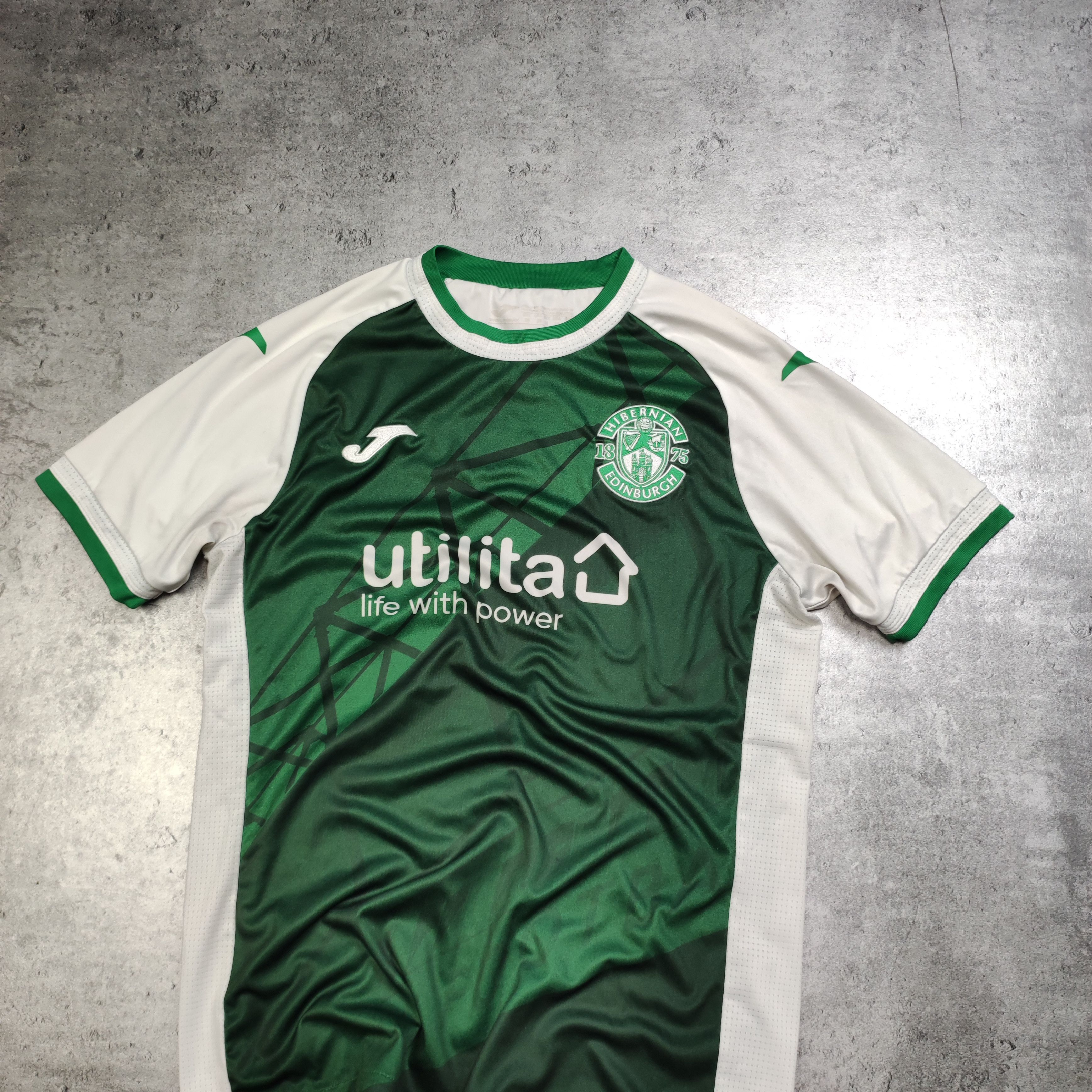 Vintage RARE Football Soccer Hibernian Edinburgh Home Jersey Size US M / EU 48-50 / 2 - 3 Thumbnail