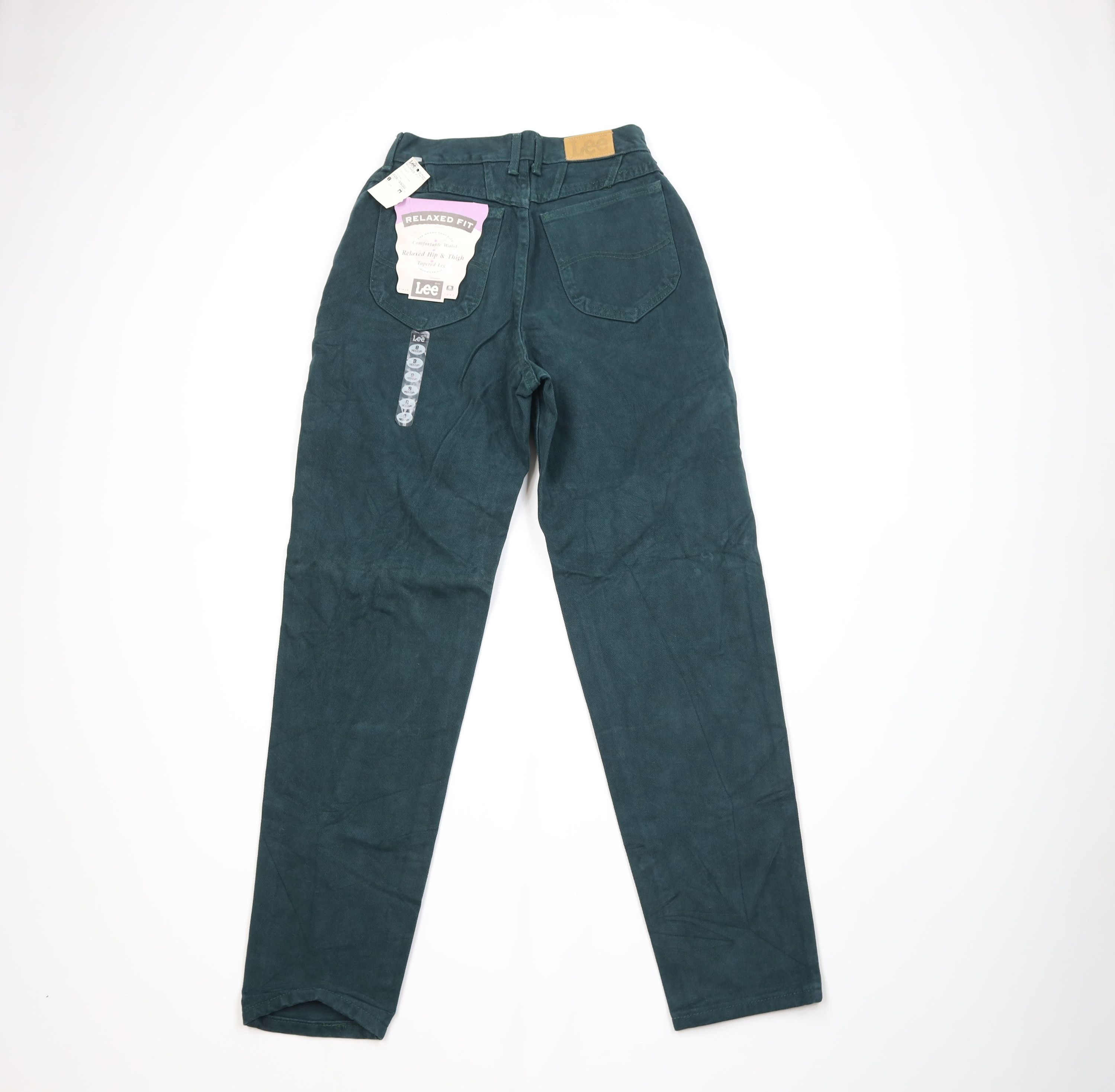 Lee Deadstock Vintage 90s Lee Tapered Leg Denim Jeans Green USA Size 30" / US 8 / IT 44 - 9 Thumbnail