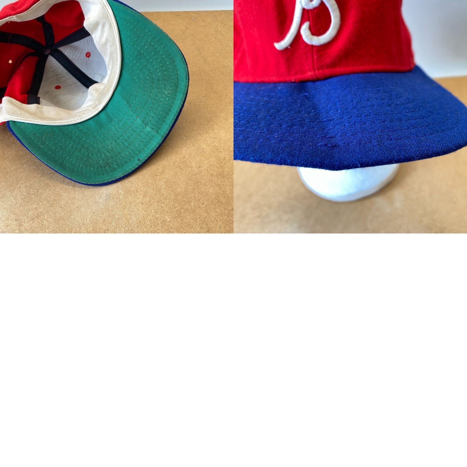 New Era VINTAGE New Era Baseball Hat Red Blue White Size 7 Bears Red Sox - Hat - Unisex Adults - Red - 7 - USA - Baseball Cap - Mens / Womens Size ONE SIZE - 8 Thumbnail