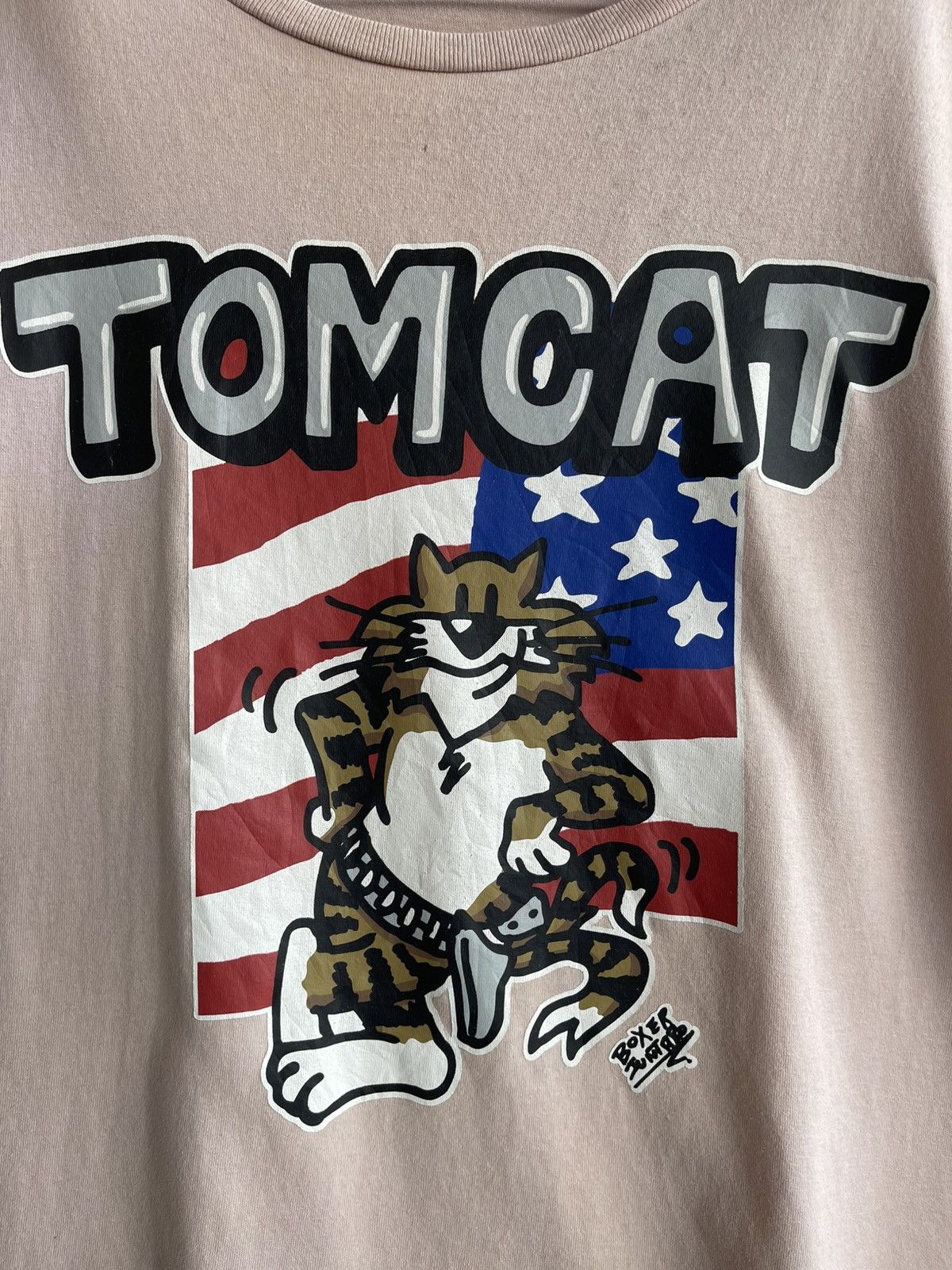 Avirex Vintage’y2k🔥AVIREX x BOXER JUNTARO TOMCAT🔥Big Print Tshirt Size US XL / EU 56 / 4 - 4 Thumbnail