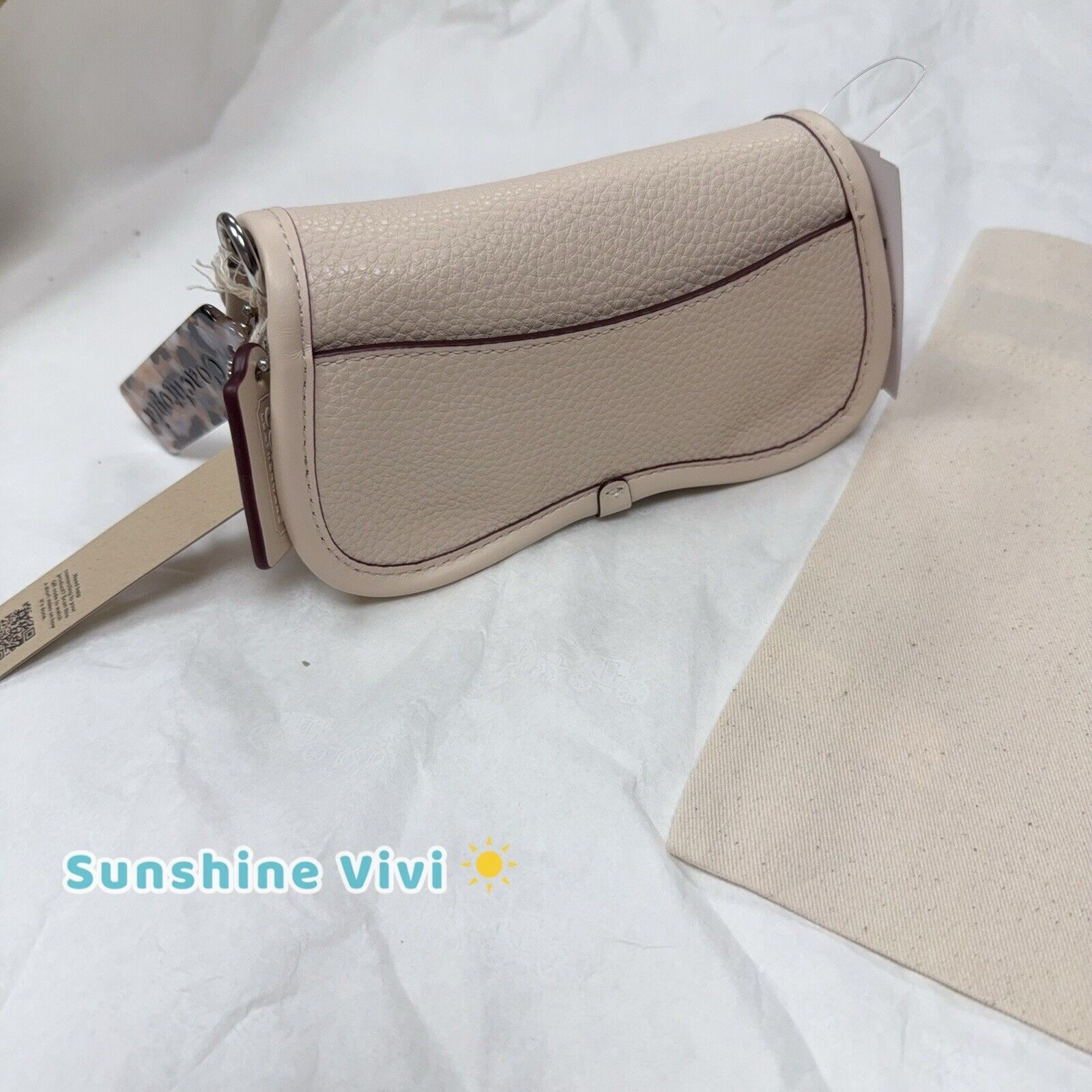 Coach NWT Coach Mini Wavy Dinky Bag Coachtopia White CQ852 Size ONE SIZE - 6 Thumbnail