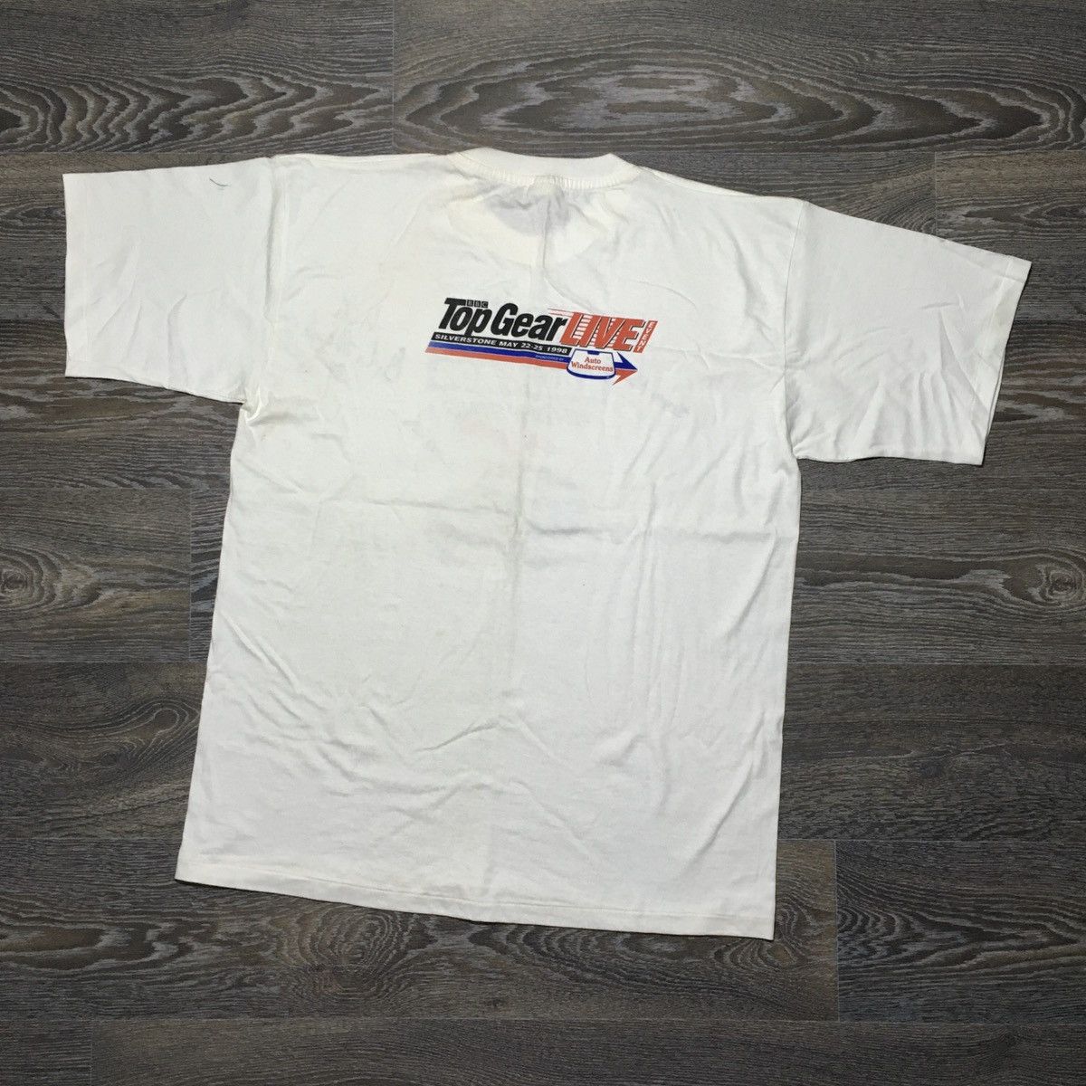 Vintage TOP GEAR BBC Live Show Silverstone May 1998 Signed T-shirt Size US L / EU 52-54 / 3 - 2 Thumbnail