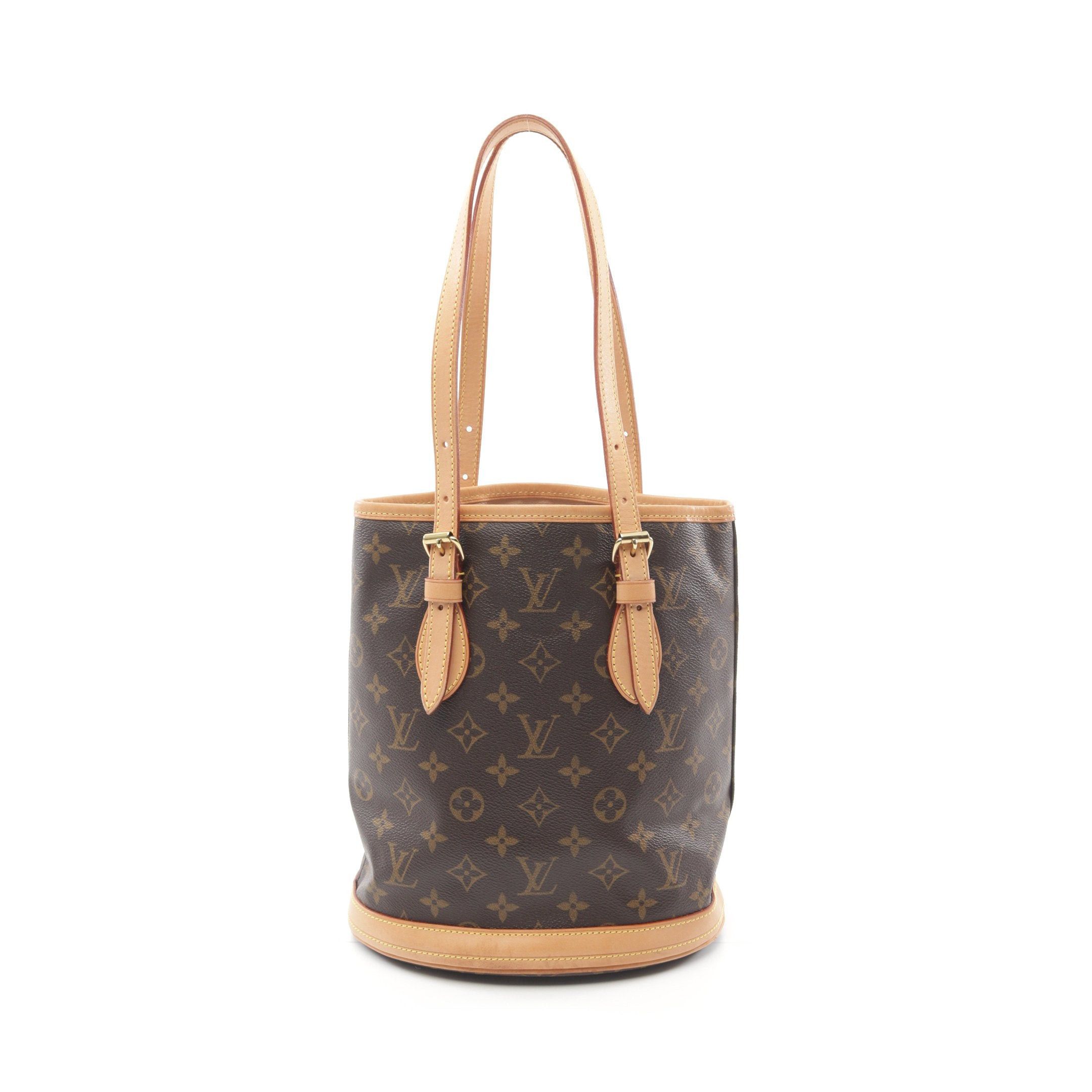 Louis Vuitton Louis Vuitton Bucket Pm Monogram Handbag Leather Brown Size ONE SIZE - 1 Thumbnail