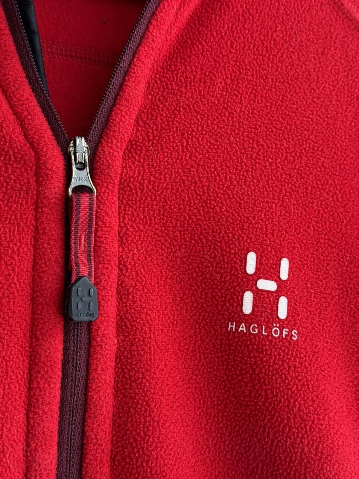 Haglofs × Vintage Vintage Haglofs Astro Scandinavian Red W’ Fleece Jacket Size L / US 10 / IT 46 - 7 Thumbnail
