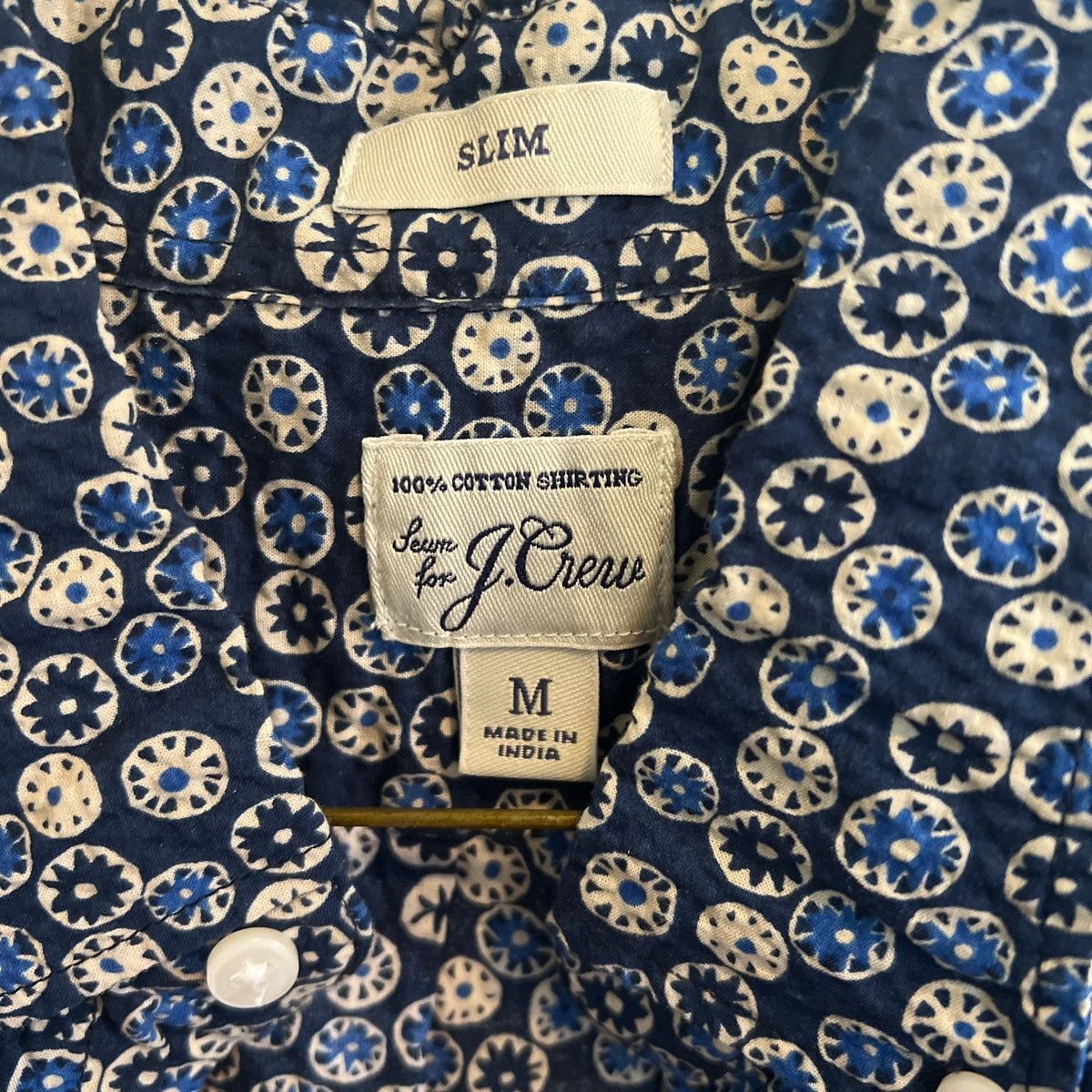 J.Crew J Crew Seersucker Short Sleeve Size US M / EU 48-50 / 2 - 3 Thumbnail