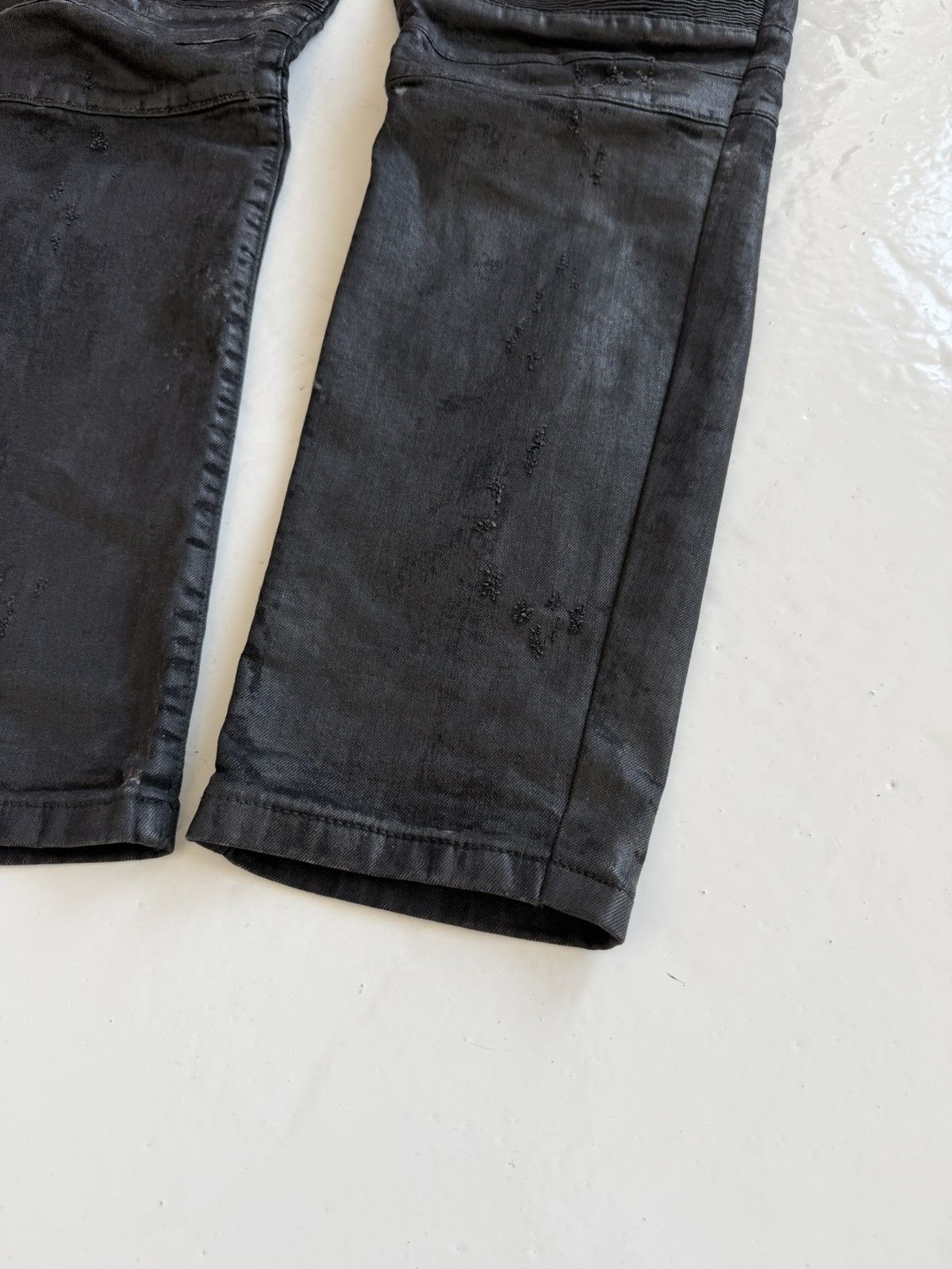 Philipp Plein Philipp Plein born&raised distressed waxed biker denim Size US 36 / EU 52 - 9 Thumbnail