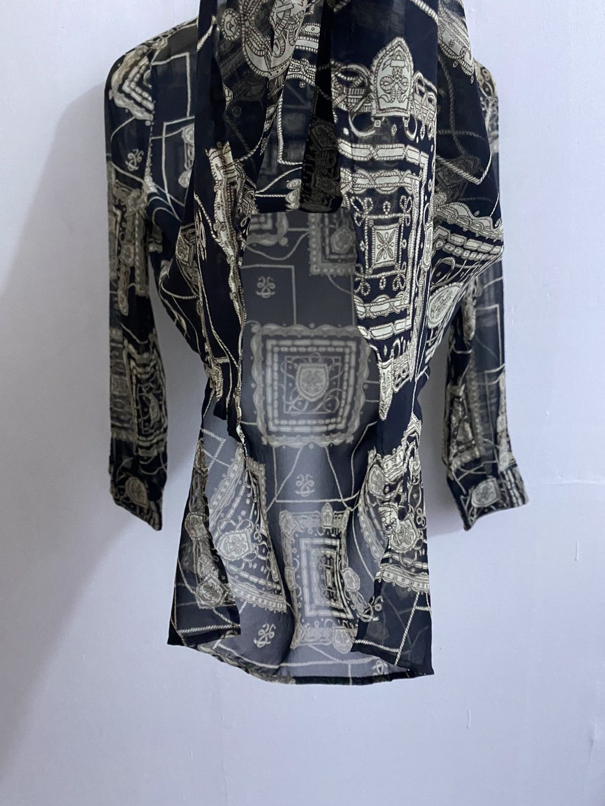 Burberry Burberrys Sheer See Through 80s Shirts Size US S / EU 44-46 / 1 - 7 Thumbnail