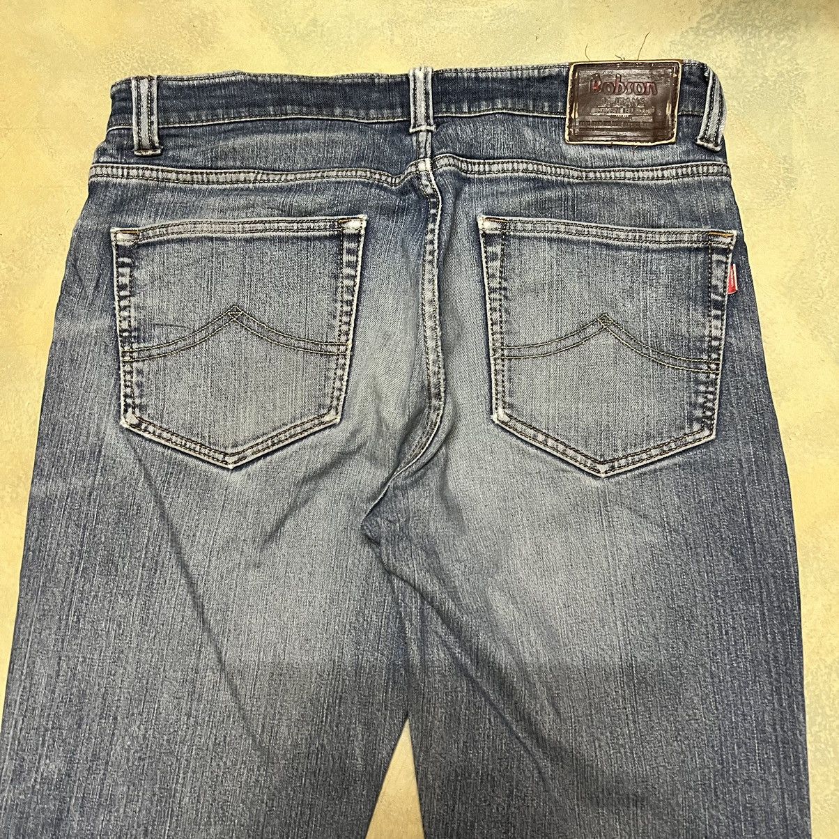Japanese Brand Vintage Bobson Distressed Blue Denim Jeans Size US 34 / EU 50 - 15 Thumbnail