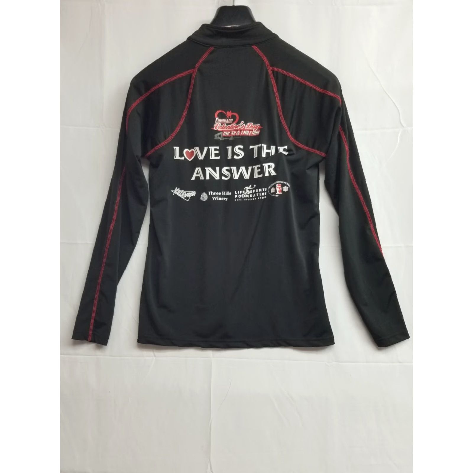 Vintage San Diego 10k 5k Marathon Running Valentine's Day Shirt Women Size Small Black Kezevents Unisex Adults T-Shirt S Stitch 20s Size S / US 4 / IT 40 - 2 Thumbnail