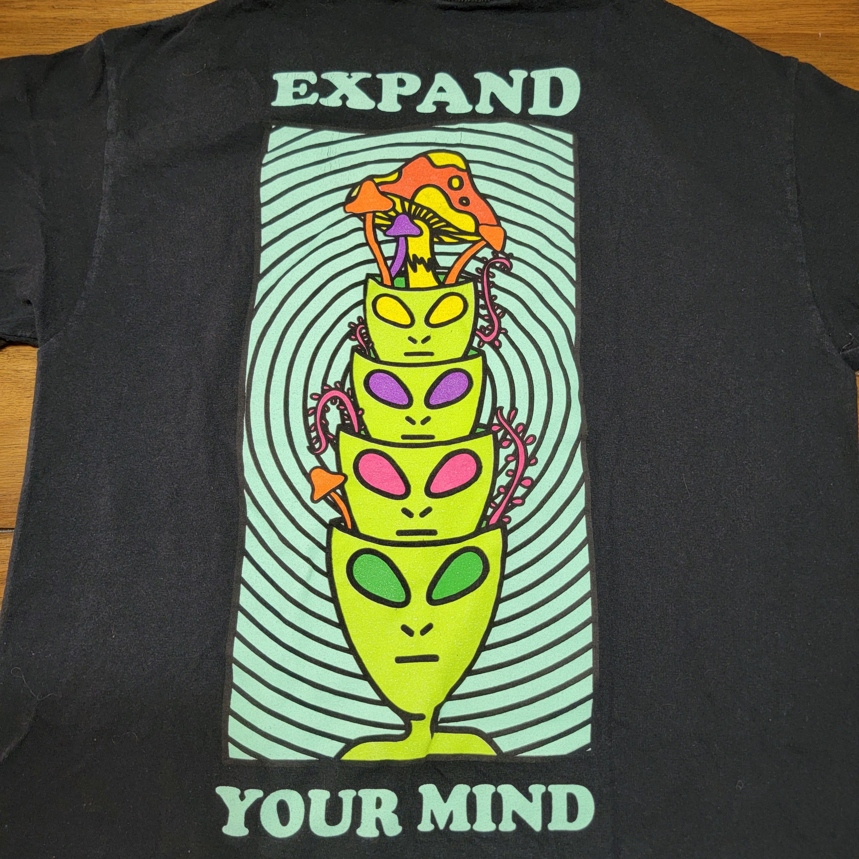 A.LAB Alab SS Black Unisex Tee "Expand Your Mind" - Size Medium Size US M / EU 48-50 / 2 - 2 Thumbnail