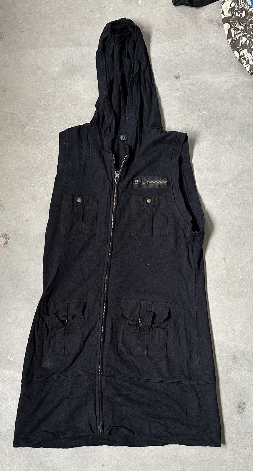 Japanese Brand Y2K PALEO2 PUNK GOTH BLACK OUTERWEAR MULTIPOCKET Size US S / EU 44-46 / 1 - 1 Thumbnail