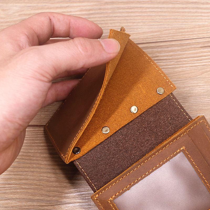 Japanese Brand × Leather Short Small Bifold Leather Wallet Size ONE SIZE - 5 Thumbnail