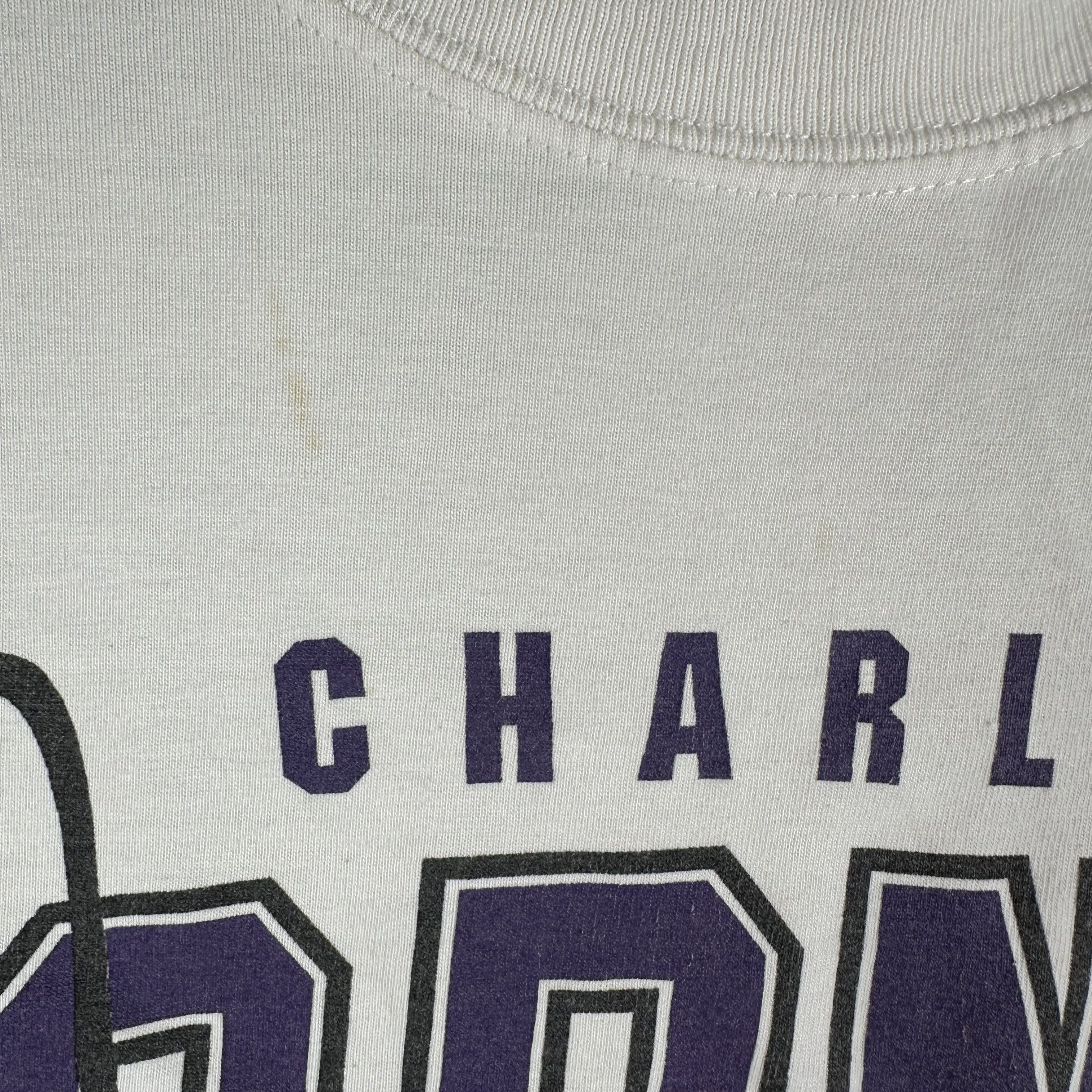 Vintage Vintage 90s Charlotte Hornets Basketball NBA Mascot T-Shirt Size US L / EU 52-54 / 3 - 4 Thumbnail