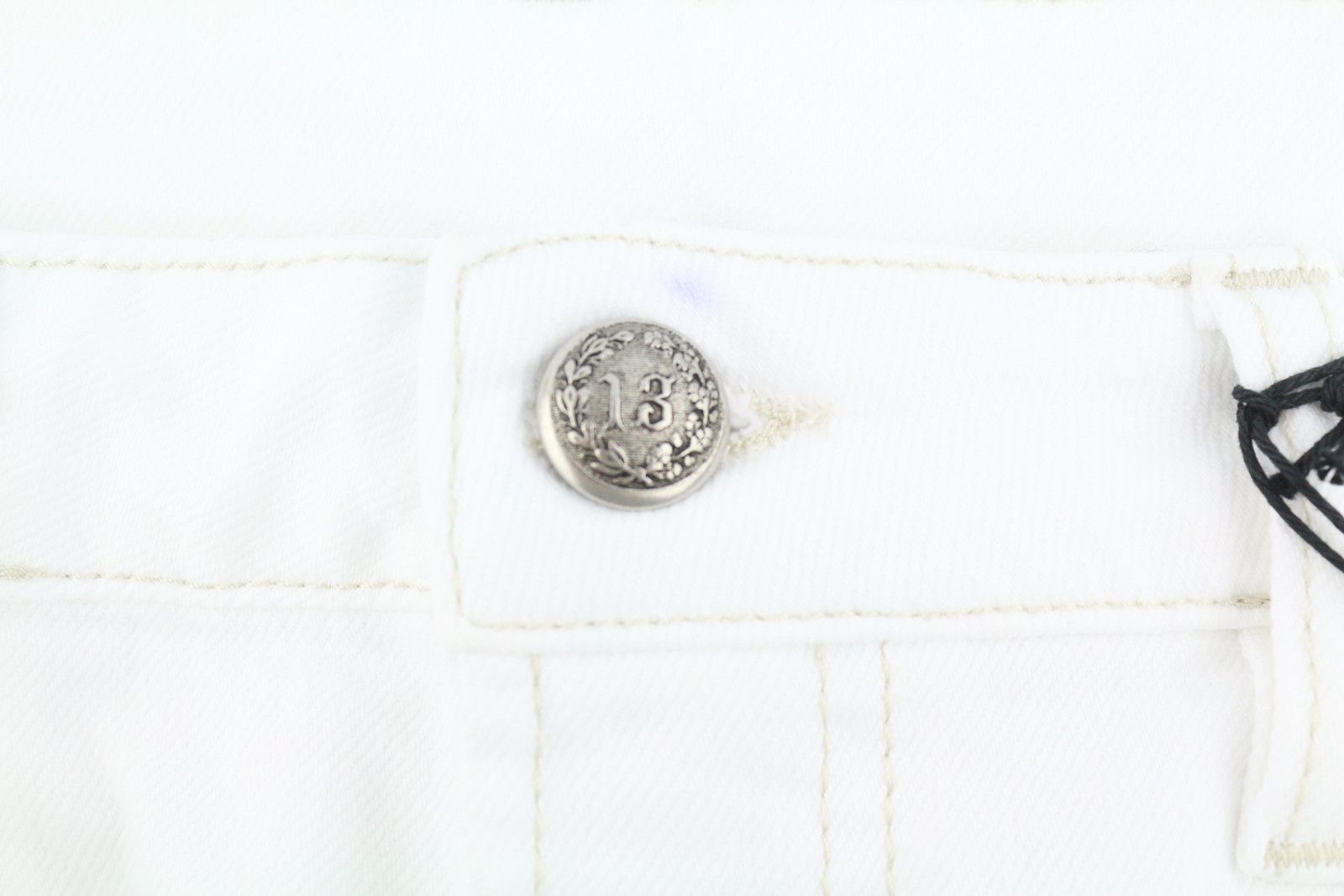 R13 BOY FLARE 31 Aerin White Stretch Zip Fly Denim Jeans 87162 Size 31" - 13 Thumbnail