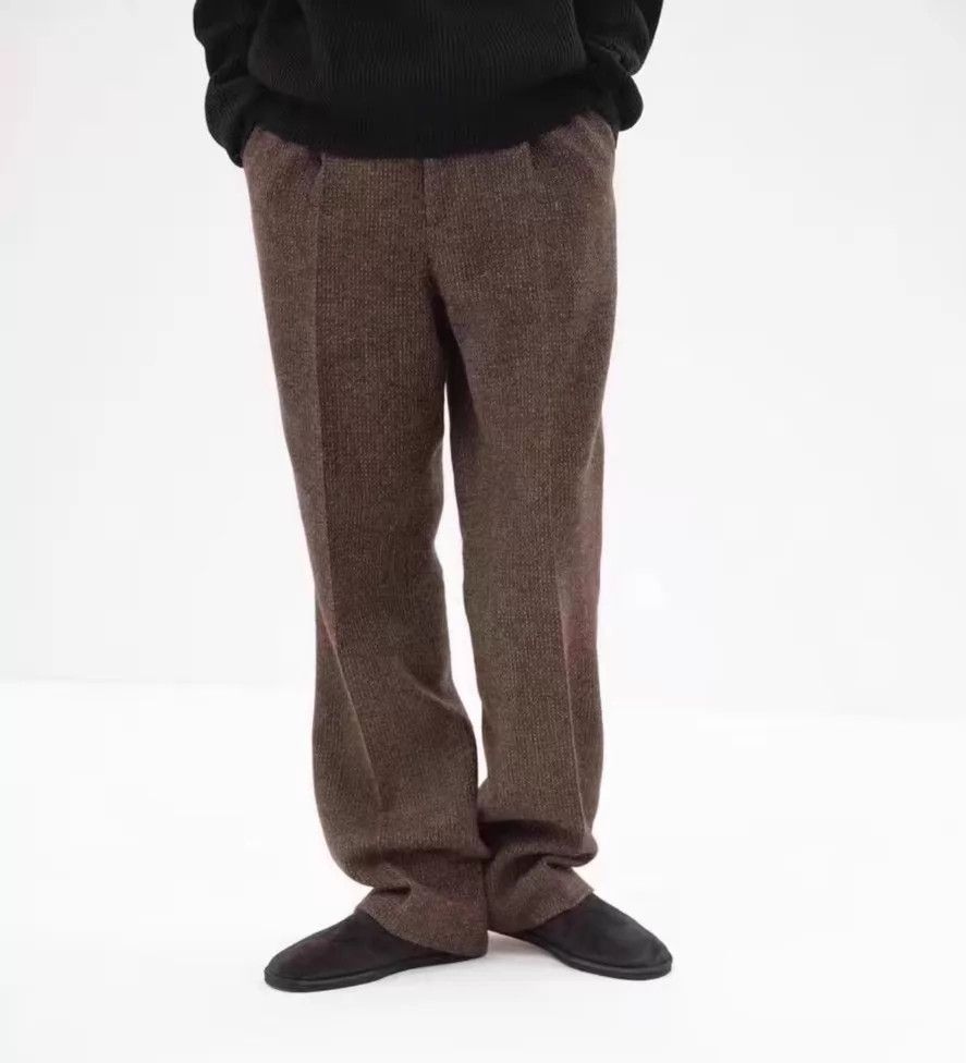 Auralee worn AURALEE 24AW LAMA WOOL TWEED SLACKS Brown 3 Size US 34 / EU 50 - 6 Thumbnail