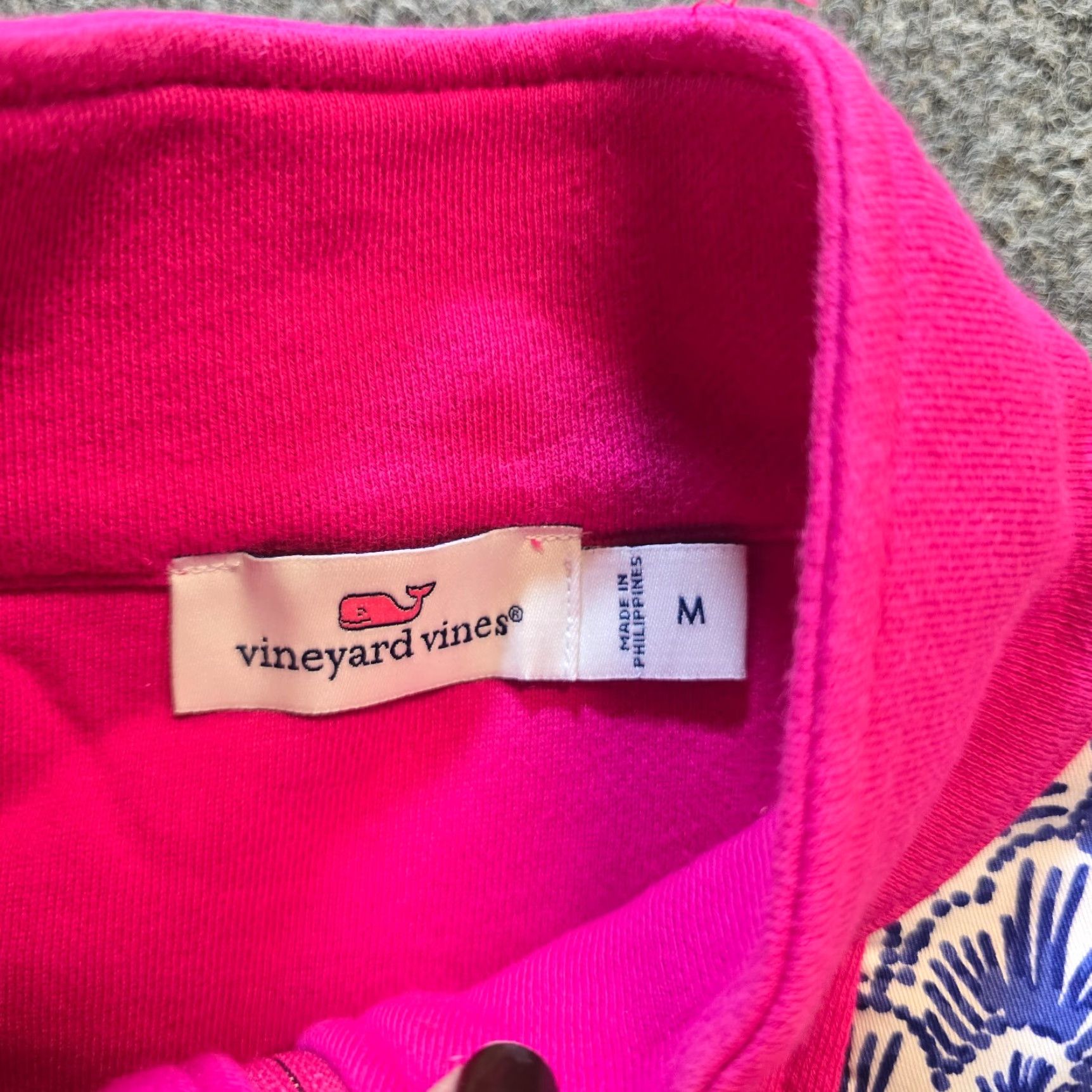 Vineyard Vines Vineyard Vines Sweater Womens Size M Pink 1/4 Zip Long Sleeve Casual Preppy Pullover Womens Knit Mock Neck Regular Fit Size M / US 6-8 / IT 42-44 - 5 Thumbnail