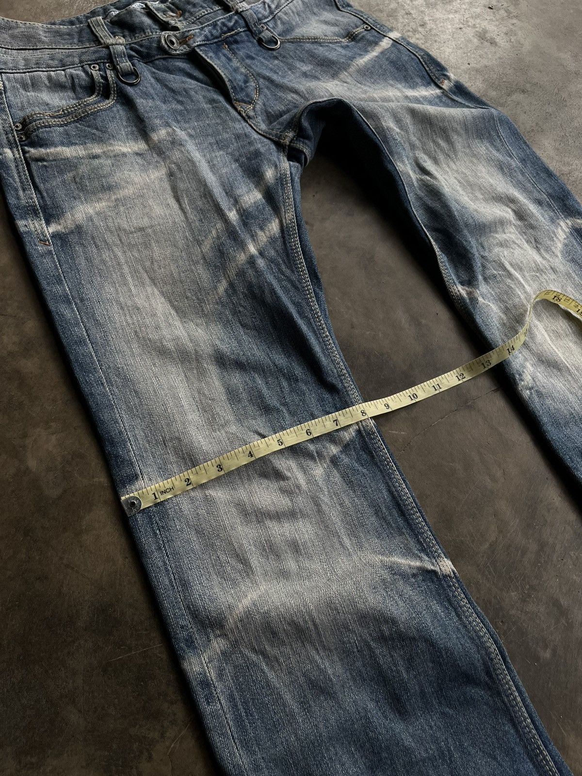 If Six Was Nine JAPANESE NCFM DOUBLE WAIST DENIM FLARE BOOT CUT PANTS VKEI Size US 30 / EU 46 - 13 Thumbnail