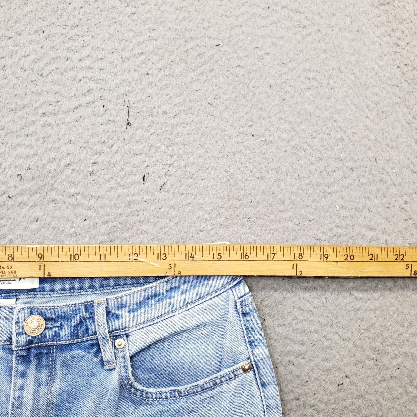 Vintage Seven7 Jeans Womens Size 4 Blue Premium Denim High Rise Loose Straight Leg MY10341DE Size 27" / US 4 / IT 40 - 6 Thumbnail