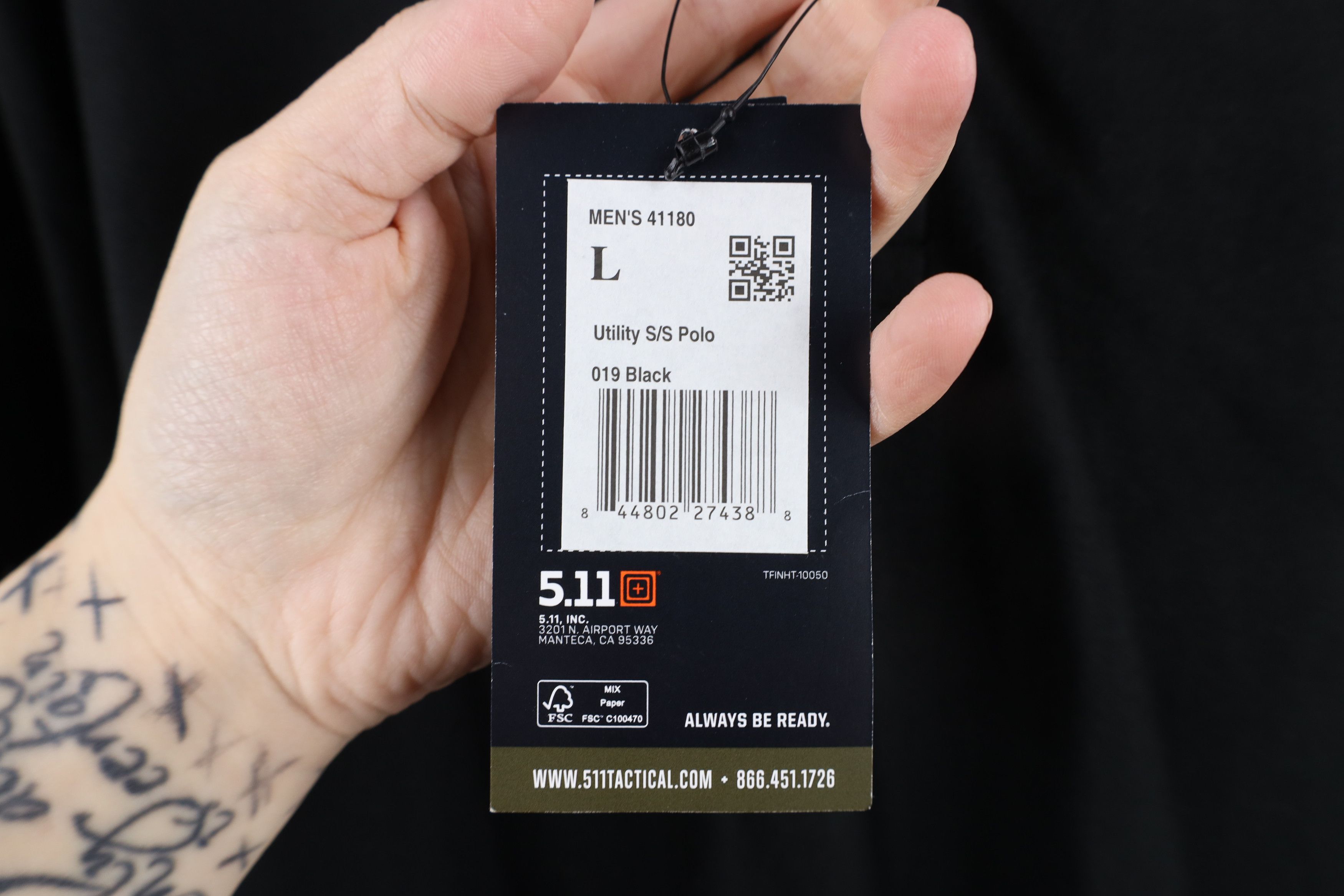 Vintage New 5.11 Tactical Series Utility Uniform Collared Polo Black Size US L / EU 52-54 / 3 - 6 Thumbnail