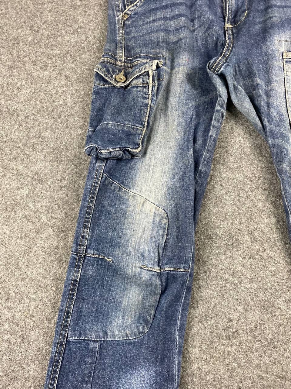 Japanese Brand japanese brand cargo denim pants nice design Size US 31 - 8 Thumbnail