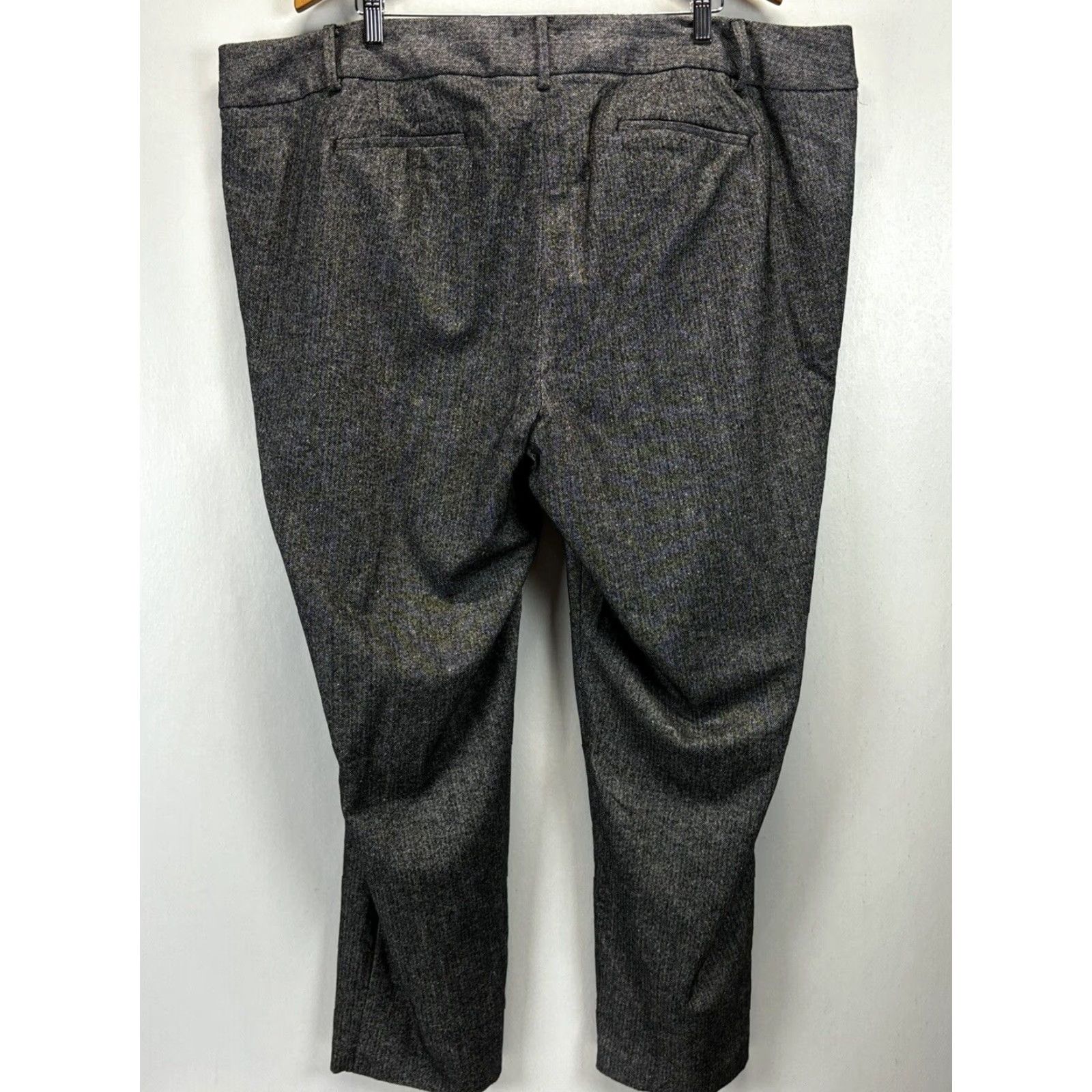 Talbots VINTAGE? No, Talbots Dress Pants Grey Herringbone 24W Plus Women Pants Straight Leg-Plus Size Viscose Blend Lined Size 42" / US 20 - 3 Thumbnail