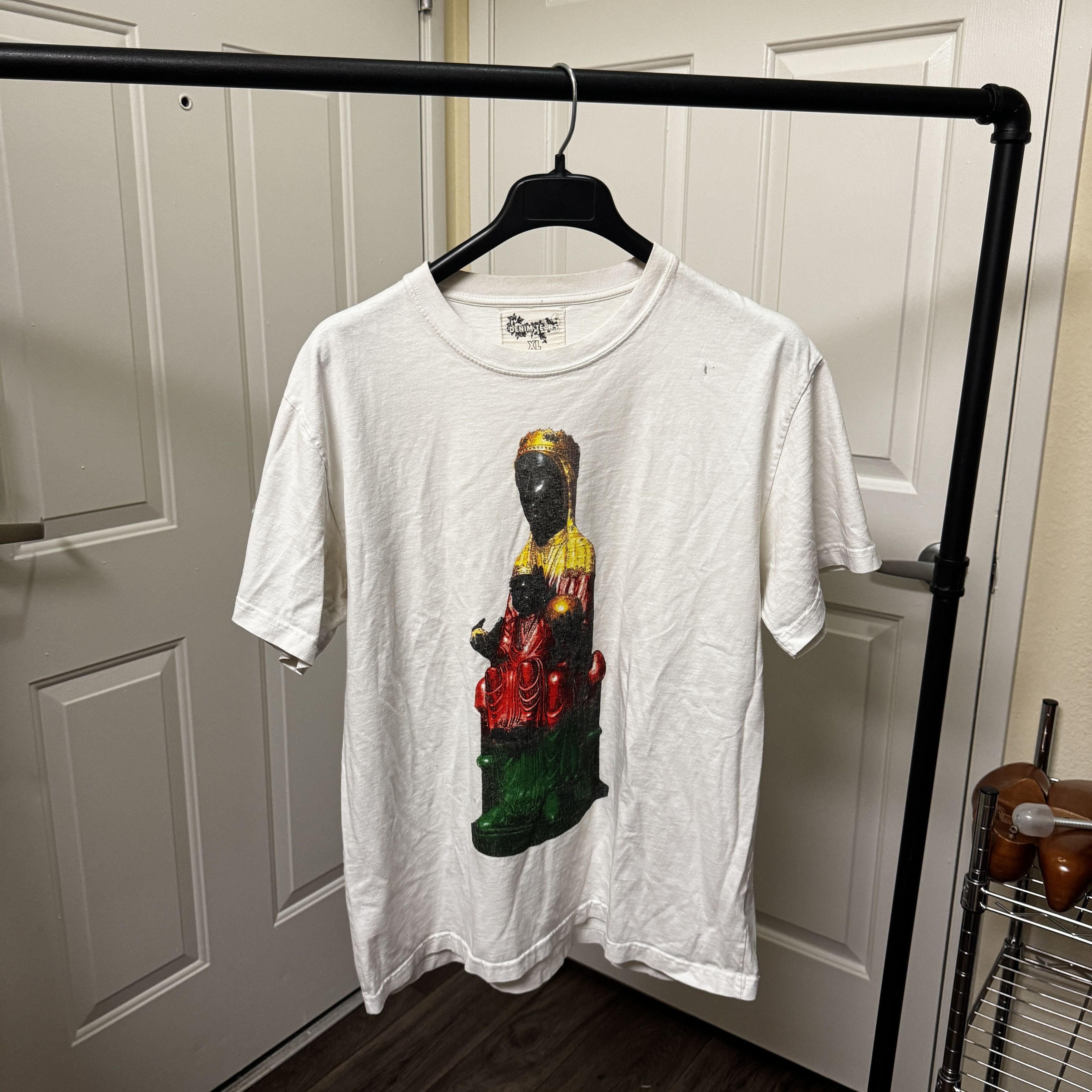 DENIM TEARS Denim Tears Trinity Mary T-shirt Size US L / EU 52-54 / 3 - 1 Thumbnail