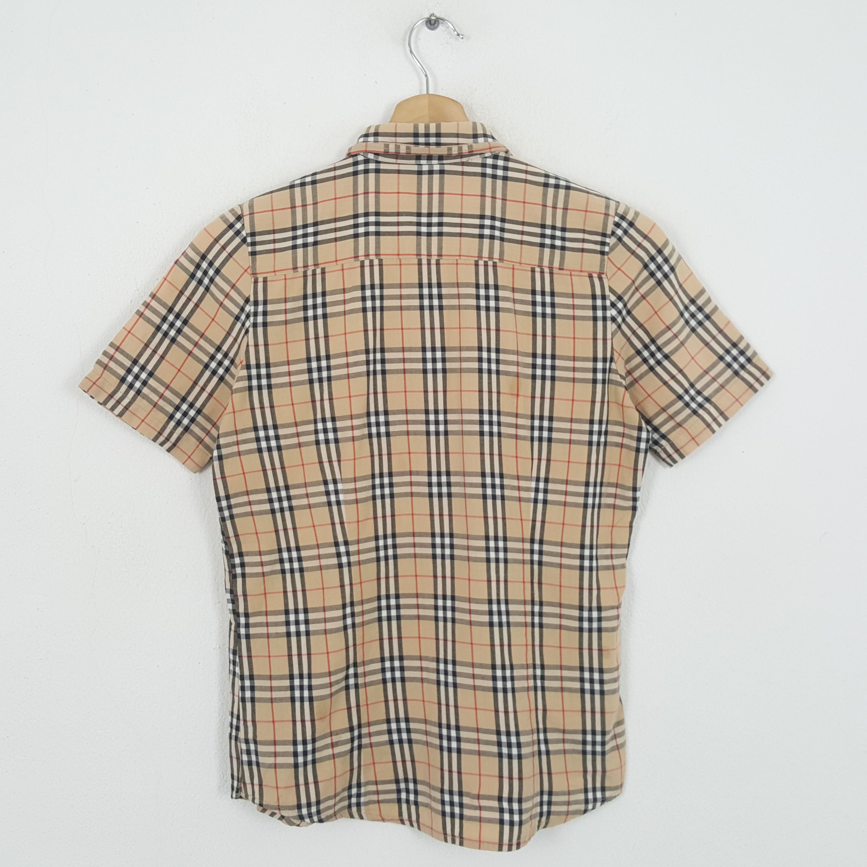 Burberry × Vintage Vintage BURBERRY LONDON Nova Check Design Shirts Size M / US 6-8 / IT 42-44 - 3 Thumbnail