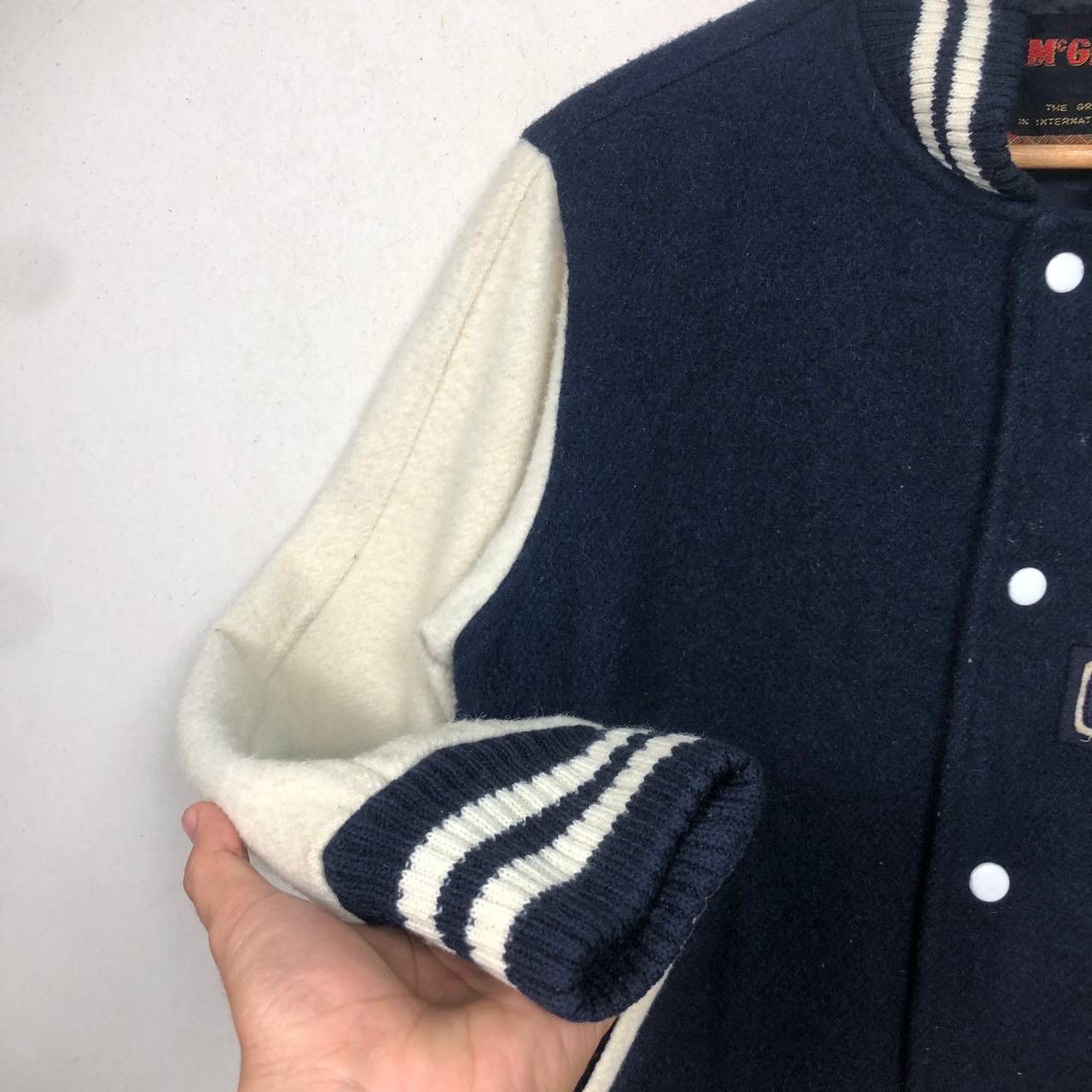 McGregor × Vintage Vintage 90s McGregor Wool Leather Varsity Stadium Jacket Size US M / EU 48-50 / 2 - 5 Thumbnail