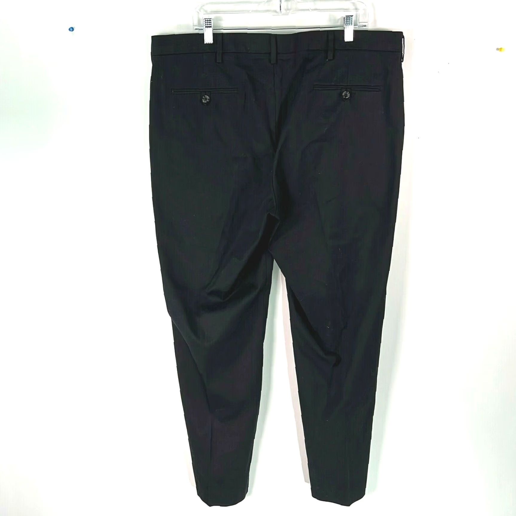 Dockers Dockers Mens Black Classic Fit Chino Pants 40X30 Flat Front Mid Rise Casual Slacks Regular Size US 40 / EU 56 - 2 Thumbnail