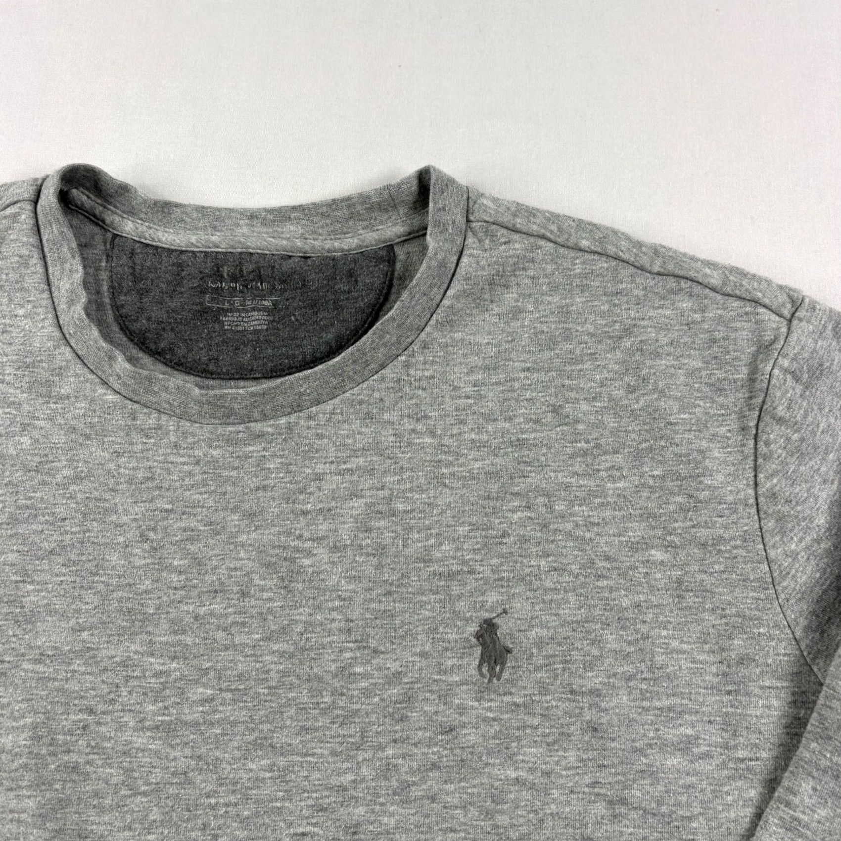 Polo Ralph Lauren Polo Ralph Lauren Sweatshirt Mens Large Gray Pullover Crew Neck Shirt Size US L / EU 52-54 / 3 - 2 Thumbnail