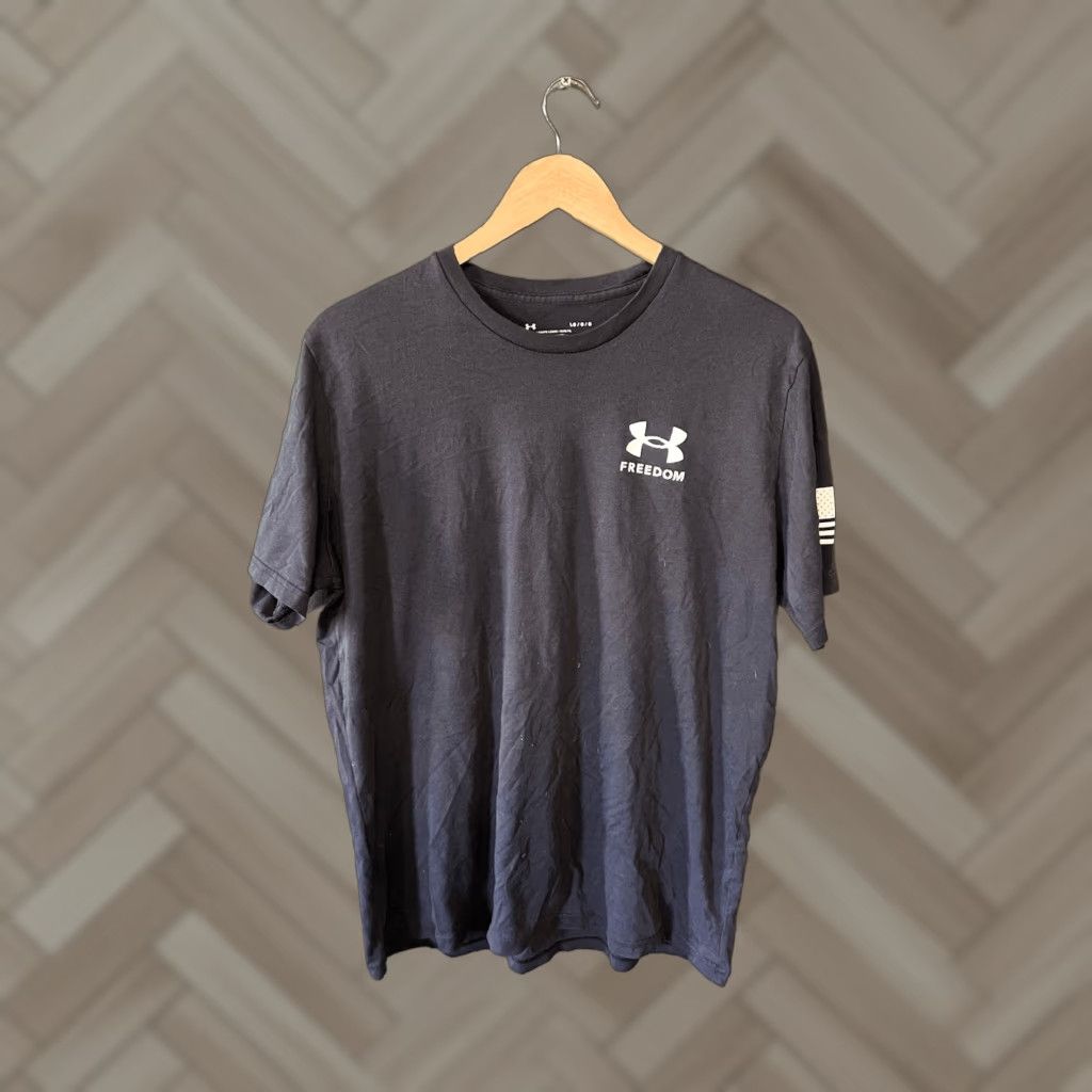 Under Armour Under Armour Mens Black Freedom Graphic T-shirt Military Shirt Size L Size US L / EU 52-54 / 3 - 1 Thumbnail