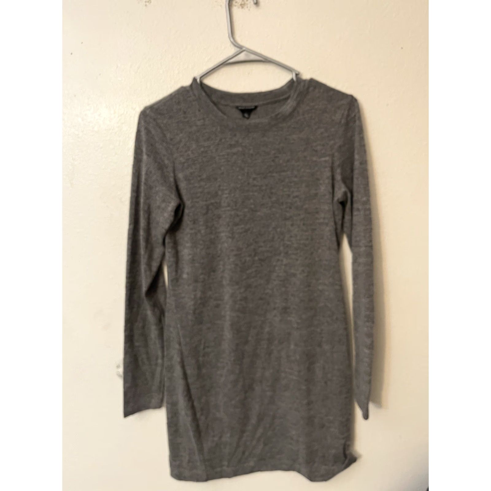 Club Monaco Club Monaco Women's Gray Long Sleeve Sweater Dress - Small, Knee Length, Mini, Regular Size S Size S / US 4 / IT 40 - 2 Thumbnail