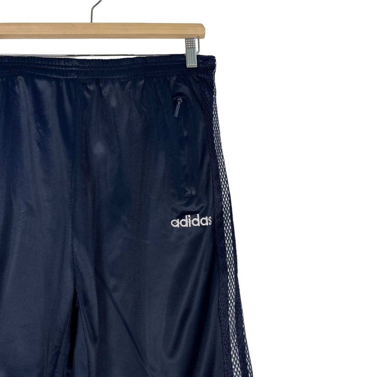 Adidas 🔥 VINTAGE 90s ADIDAS SIDE SNAP BUTTON TRACK PANTS Size US 30 / EU 46 - 5 Thumbnail