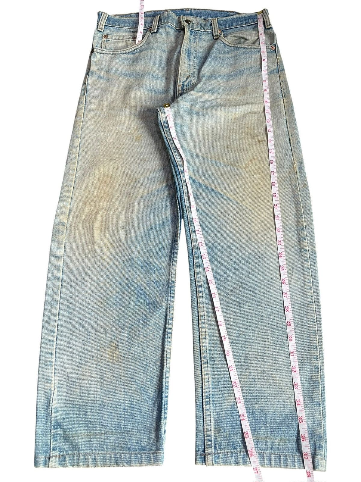 Levi's Vintage 90s Levis 505 Mud Wash Distress Loose Jeans Size US 33 - 7 Thumbnail