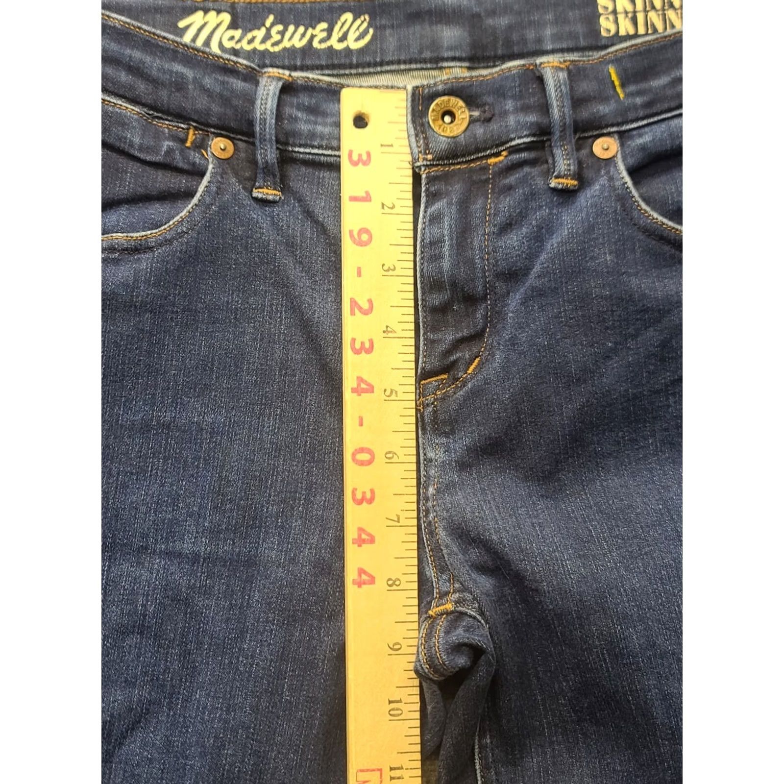 Madewell VINTAGE Madewell Jeans Womens 28x32 Skinny Slim Fit Denim Blue 5-Pocket Zip Button Rise Mid Inseam 30" Fall, Spring, Summer, Winter Womens Size 28" / US 6 / IT 42 - 7 Thumbnail