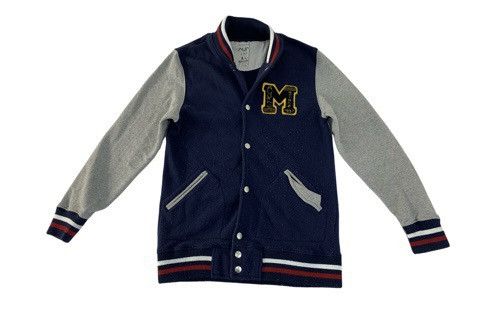 Japanese Brand Hype Avail Jean Avant Garde Simple Varsity Jacket Size M / US 6-8 / IT 42-44 - 1 Thumbnail
