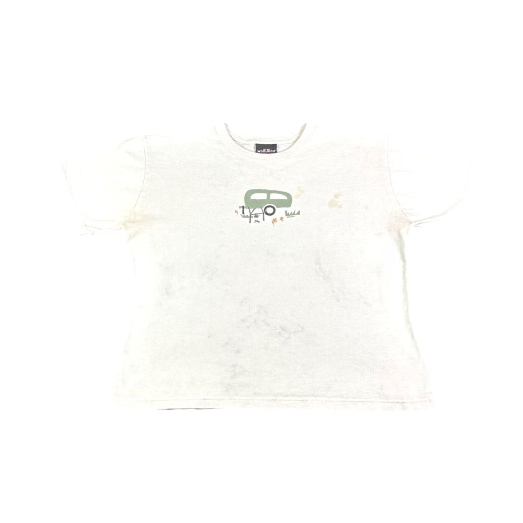 Vintage VINTAGE Woolrich Mens Graphic T-Shirt White Cotton Made in USA Size M Size US M / EU 48-50 / 2 - 2 Thumbnail