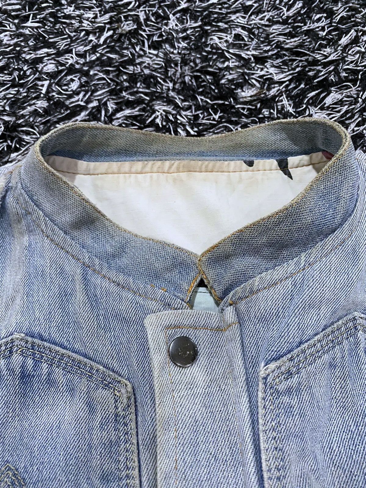 Aria Stressed Depressed Denim Jacket Size US M / EU 48-50 / 2 - 5 Thumbnail