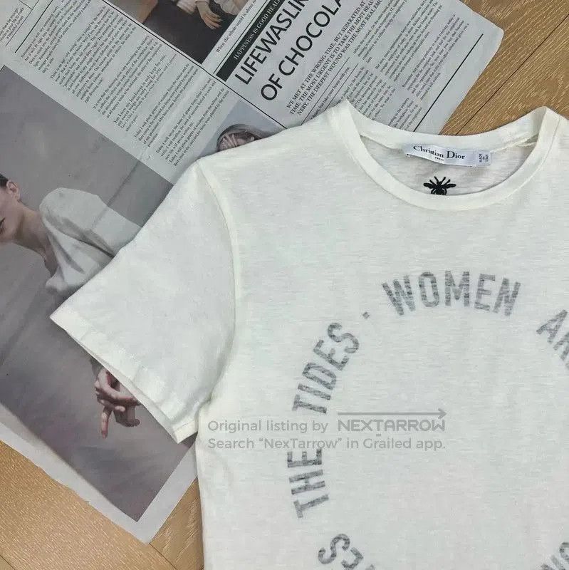 Dior Dior White Cotton Women's T. Size XS / US 0-2 / IT 36-38 - 5 Thumbnail